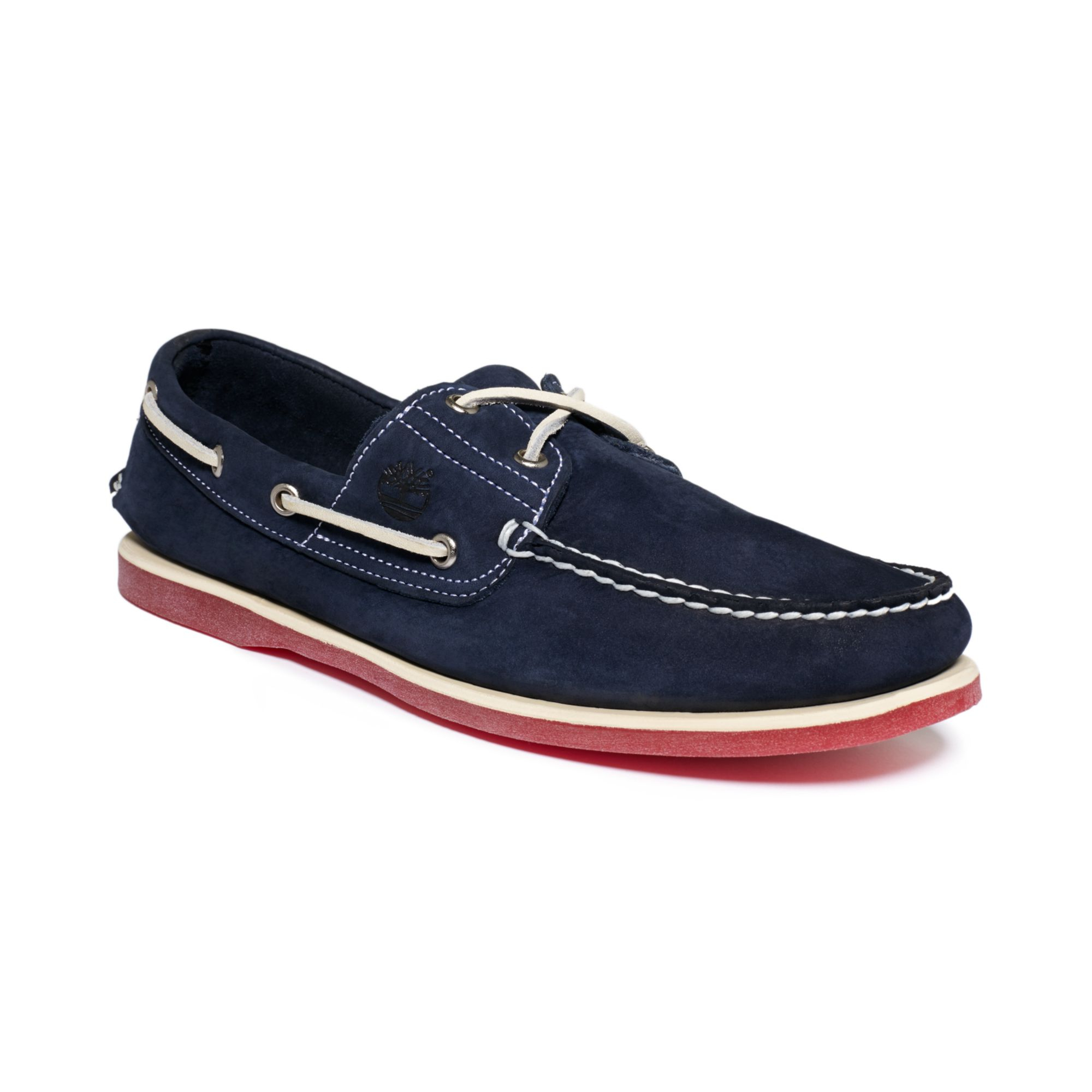 Timberland Classic 2 Eye Boat Shoes in Blue for Men (Navy Buffed) | Lyst
