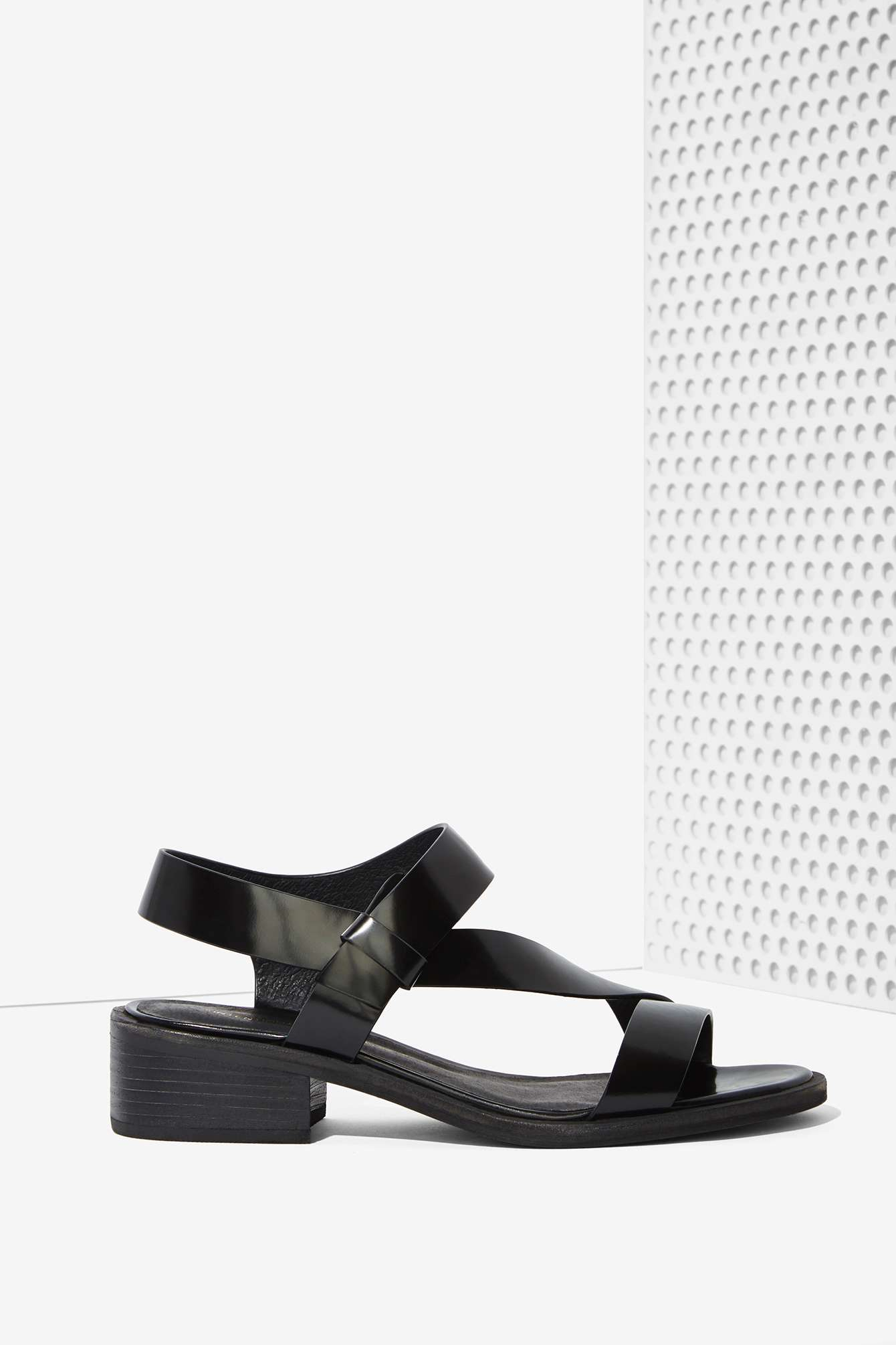 nasty gal black sandals