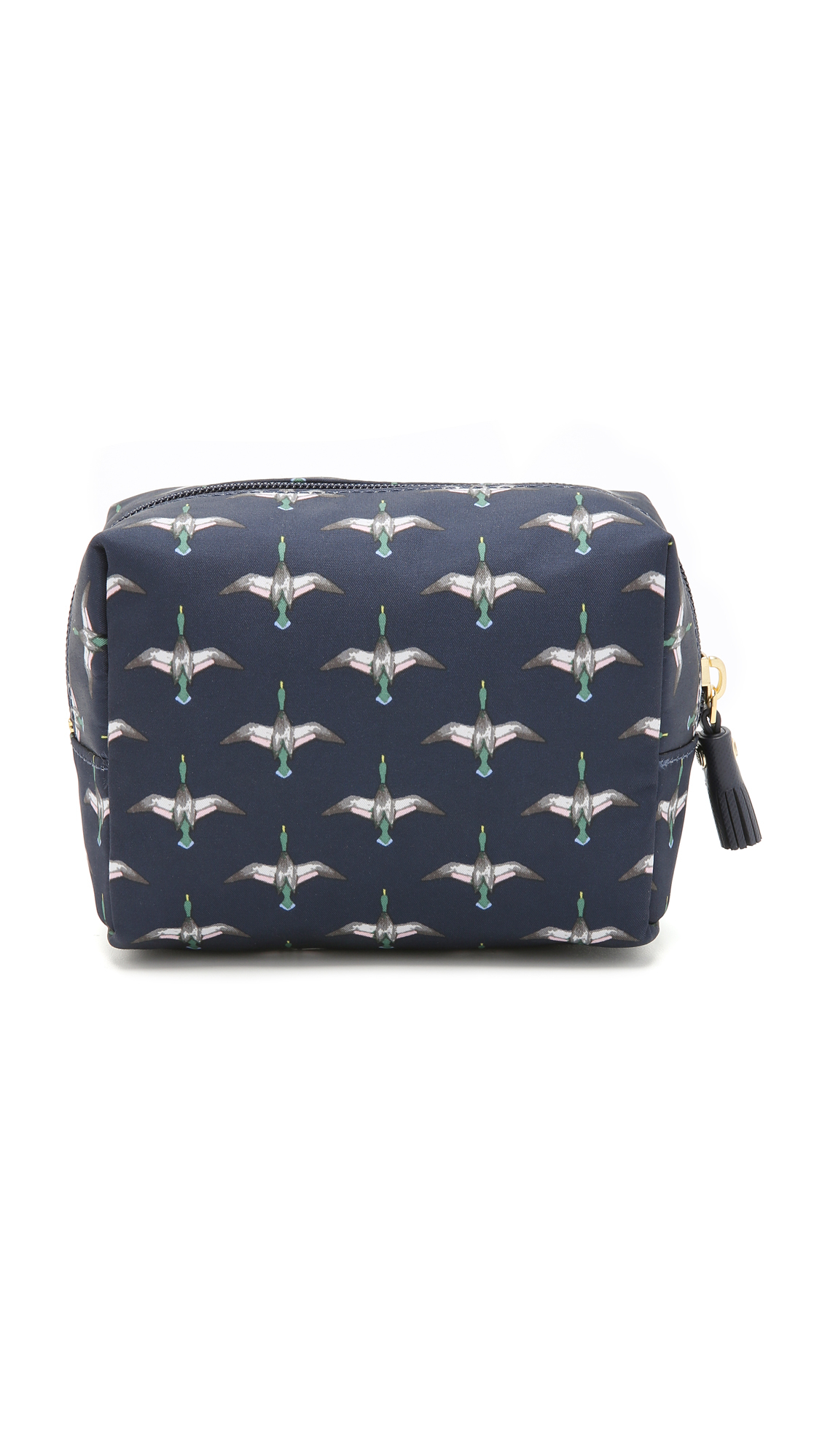 Tory Burch Brigitte Cosmetic Case Navy Canard Combo Tory Burch Brigitte Cosmetic Case Navy Canard Combo