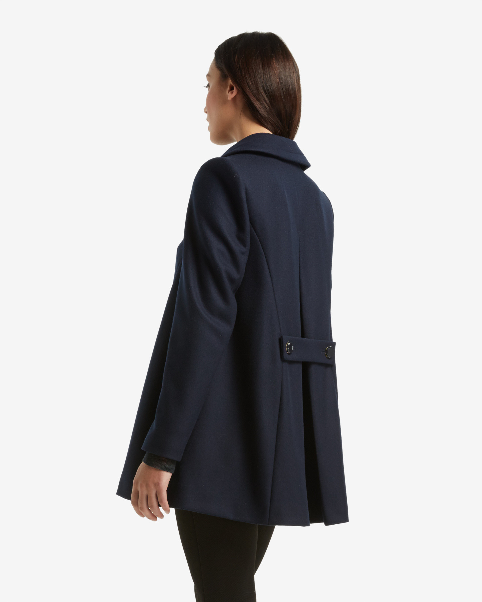 navy swing jacket