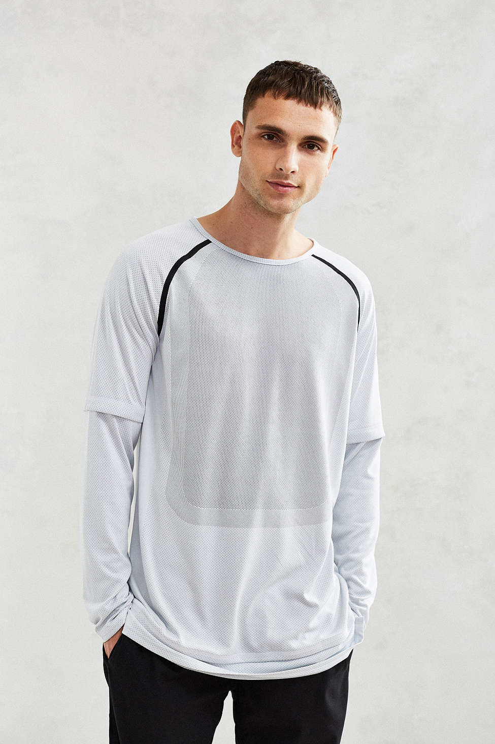 PUMA Cotton X Stampd Mesh Double Layer Long-sleeve Tee in White for Men |  Lyst