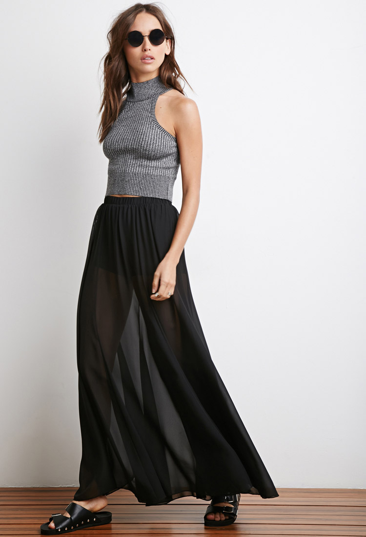 Sheer Long Skirt Forever 21 2025 | solajoiers.com