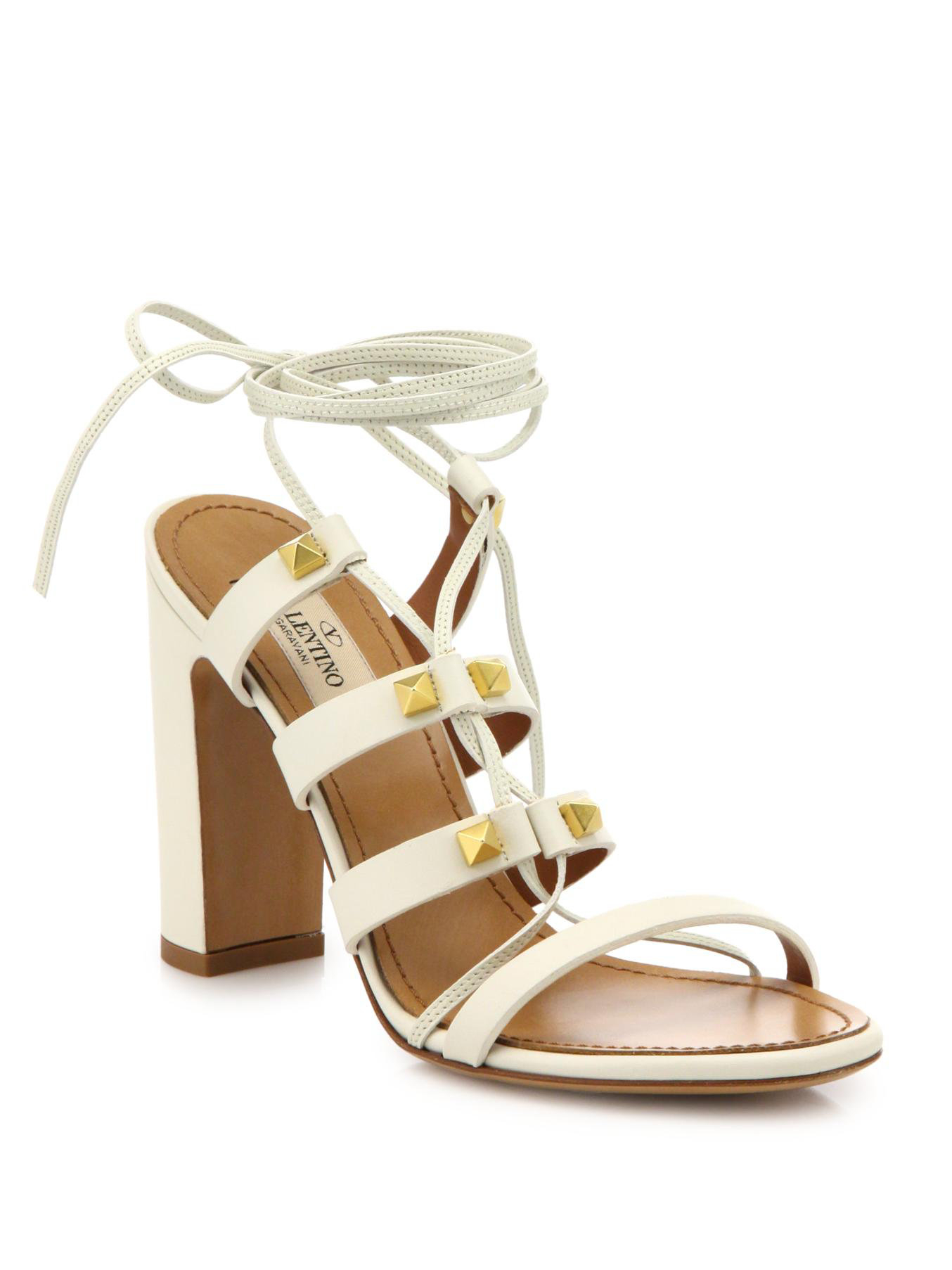 valentino lace up sandals