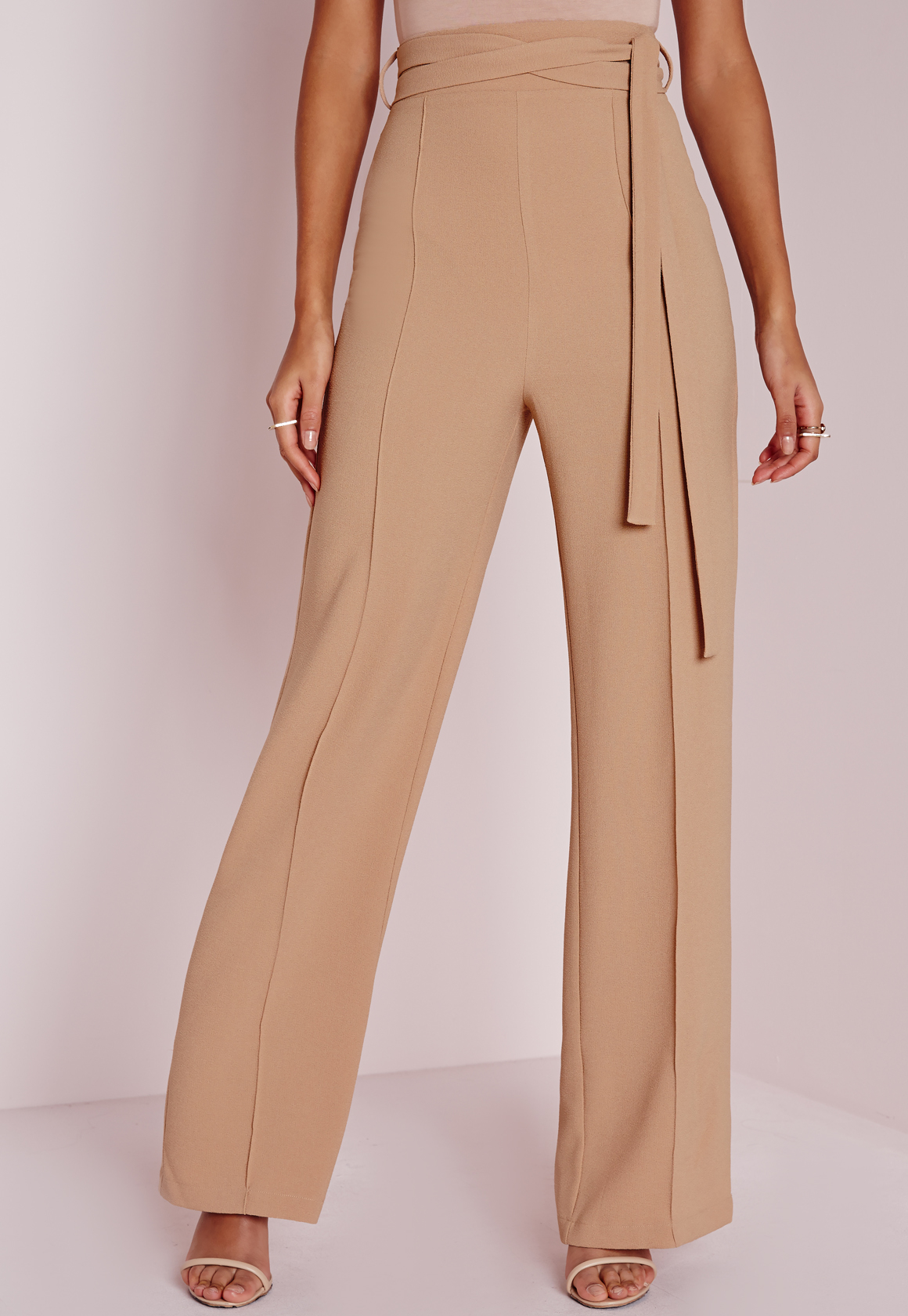 camel wool trousers ladies