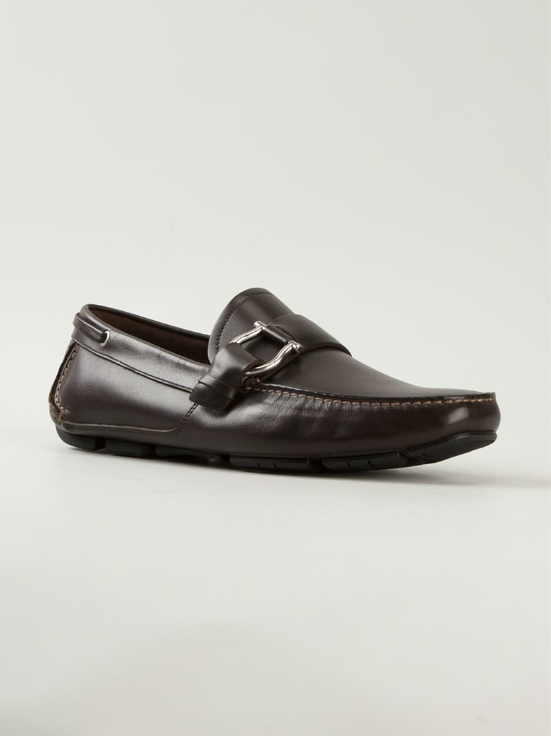 Ferragamo Cabo Driving Shoes in Brown for Men - Lyst