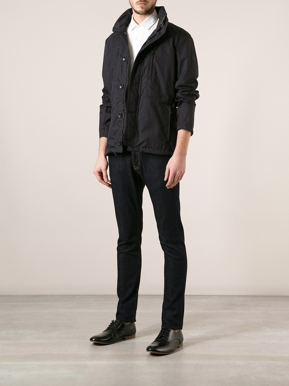 Jeans Button Jacket in for | Lyst