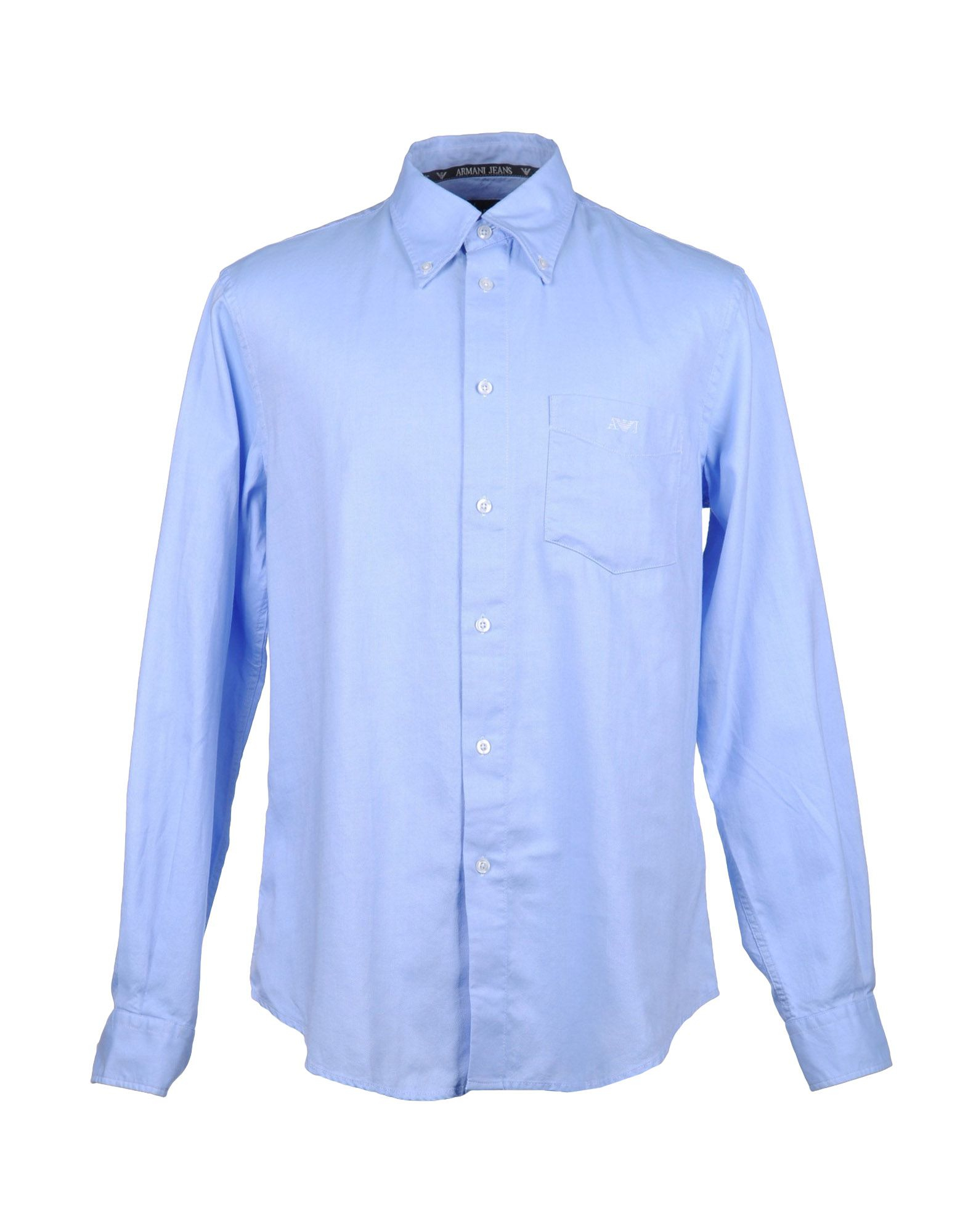 Armani Jeans Long-Sleeves Formal Shirt in Blue for Men (Sky blue) | Lyst
