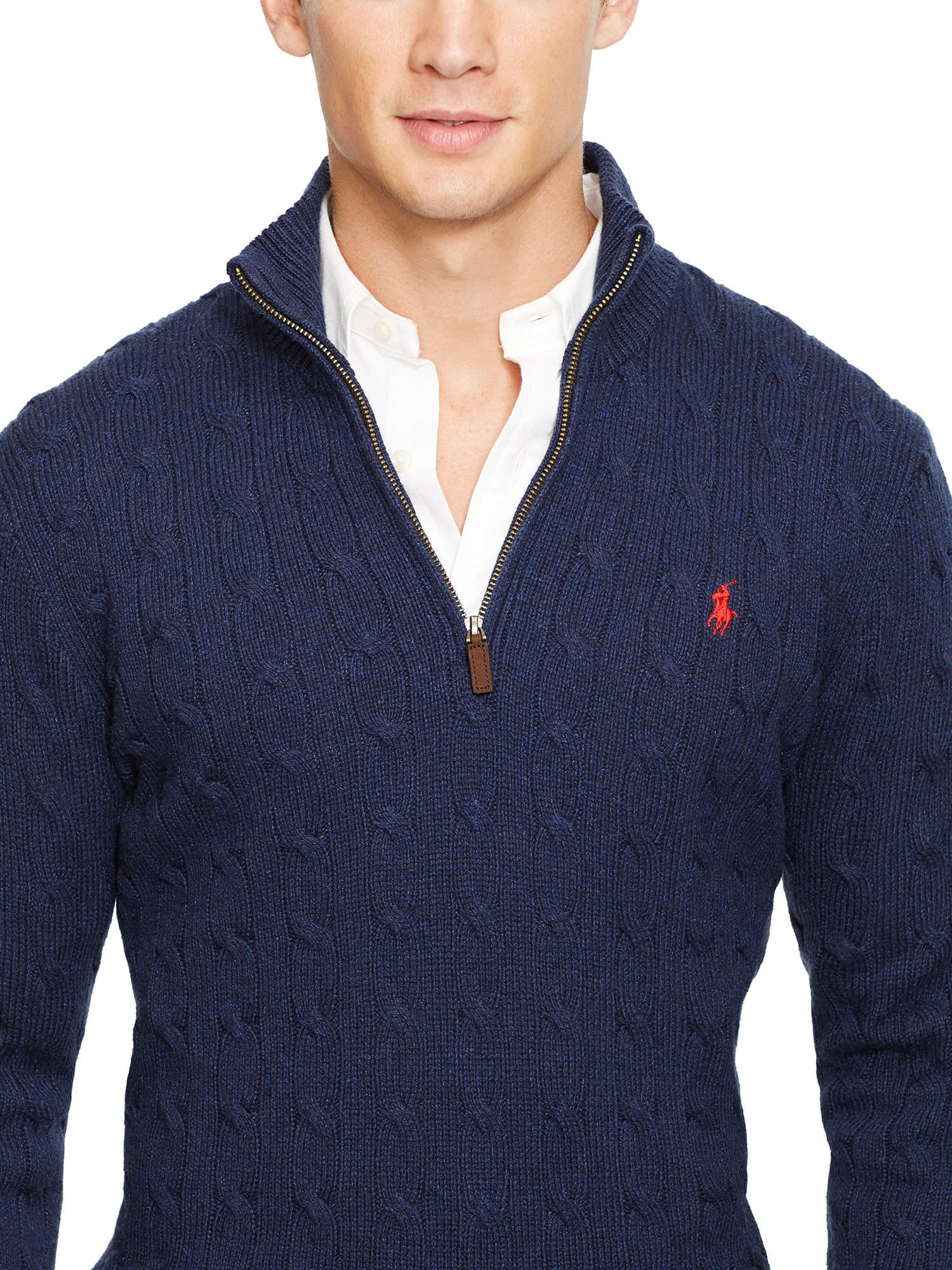 polo ralph lauren half zip jumper