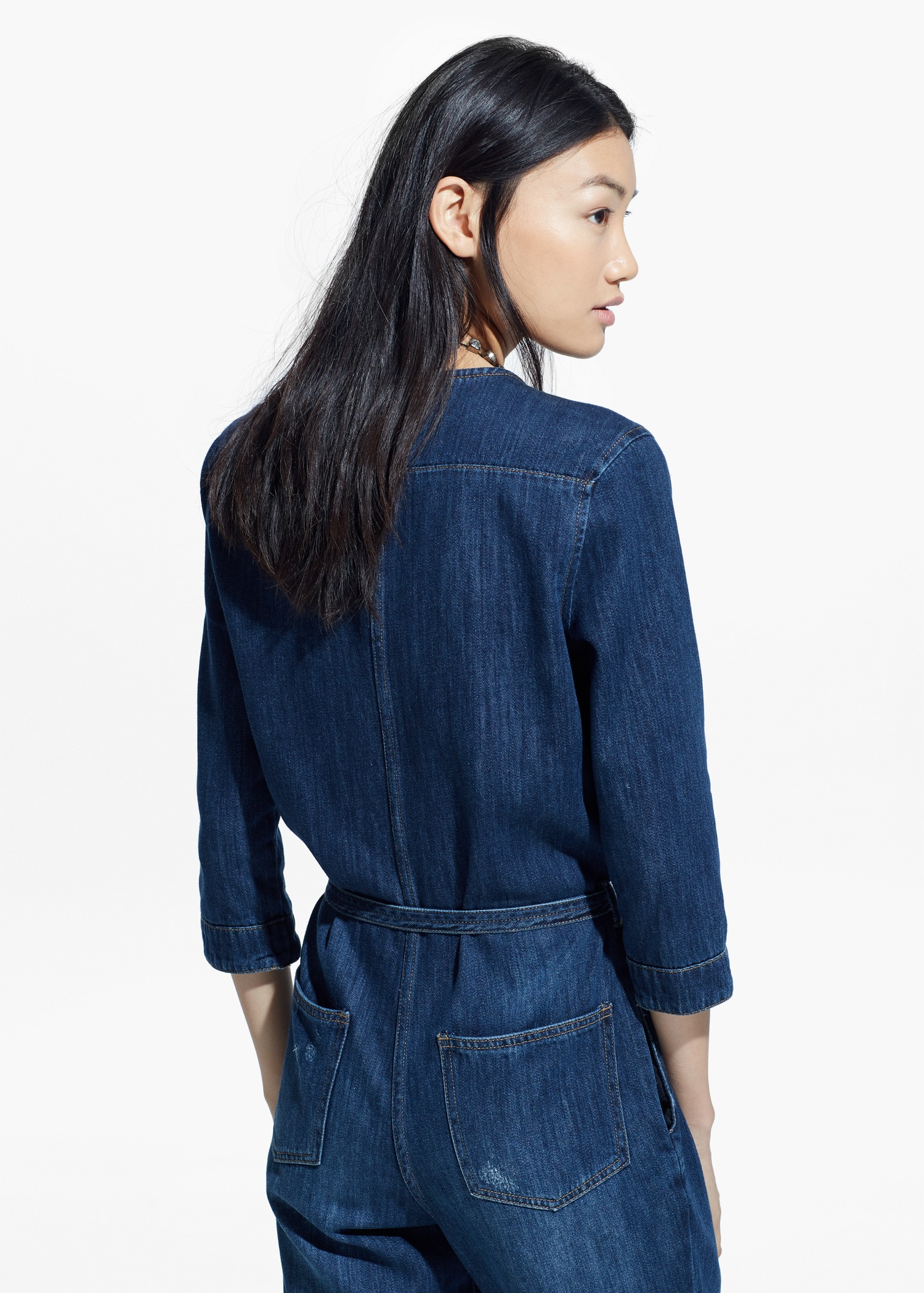 mango denim boiler suit