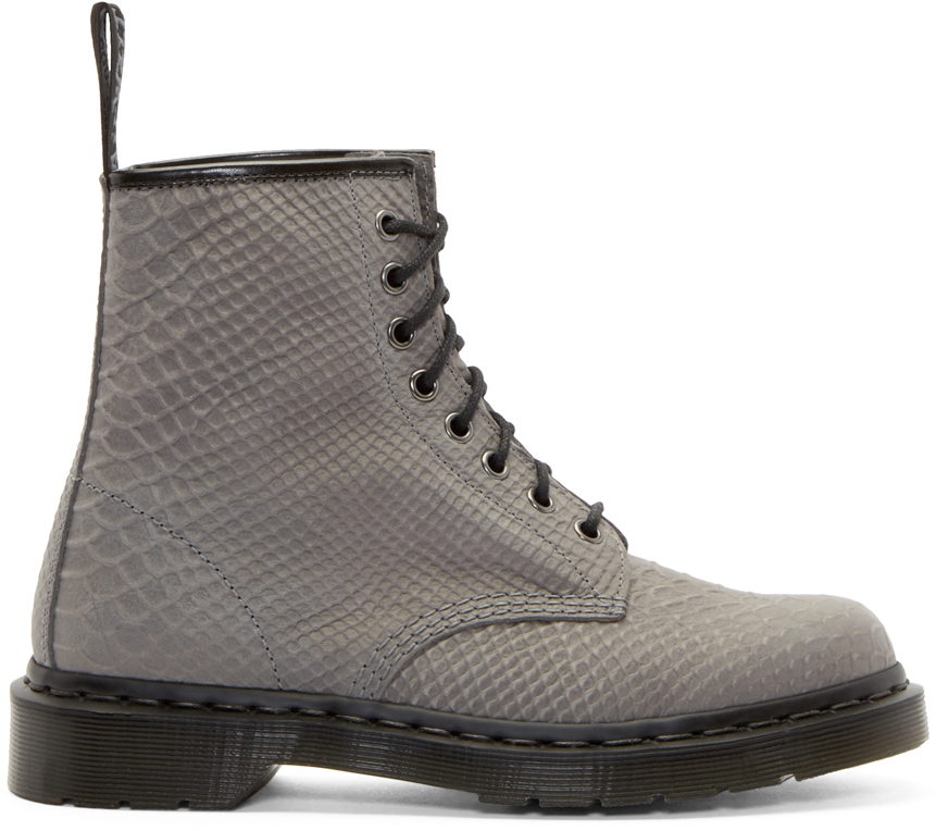dr martens python grey
