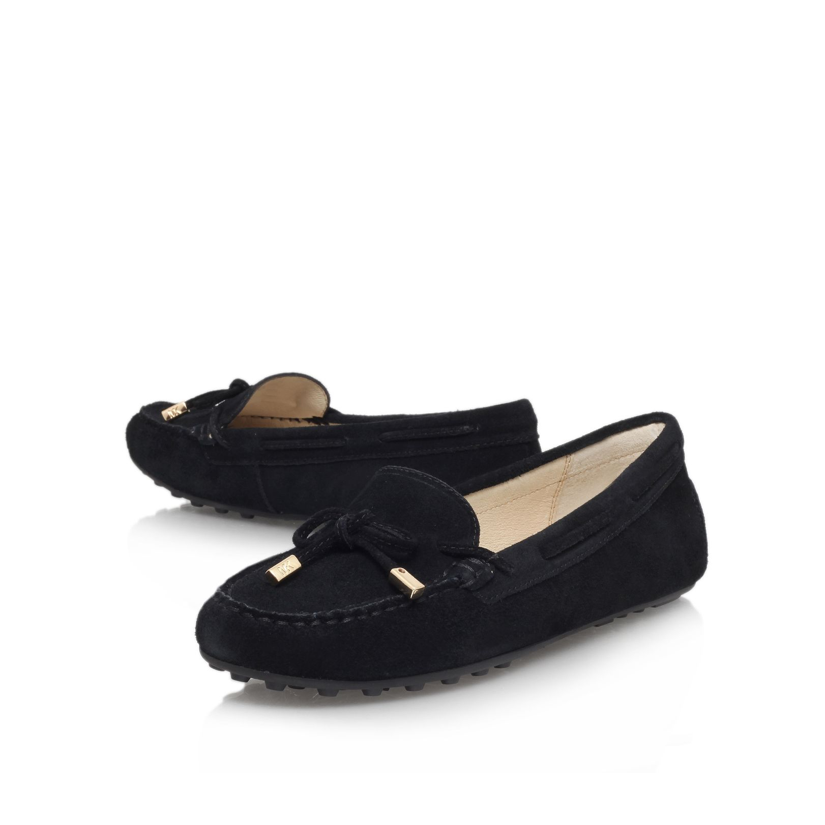 michael kors black loafers michael kors moc leather loafer in black lyst michael kors black loafers michael kors moc leather loafer in black lyst