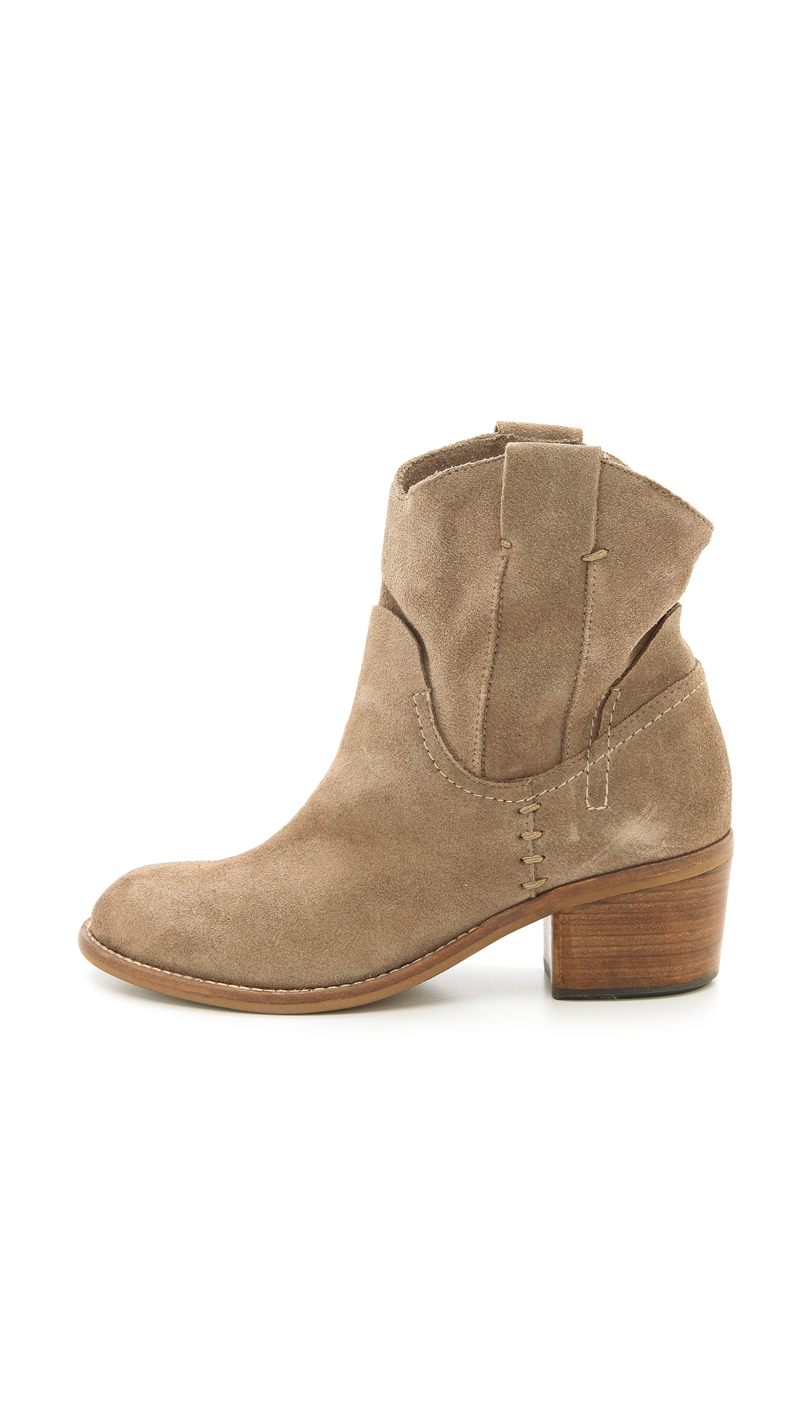 Dolce Vita Graham Pull On Booties Taupe in Brown Lyst