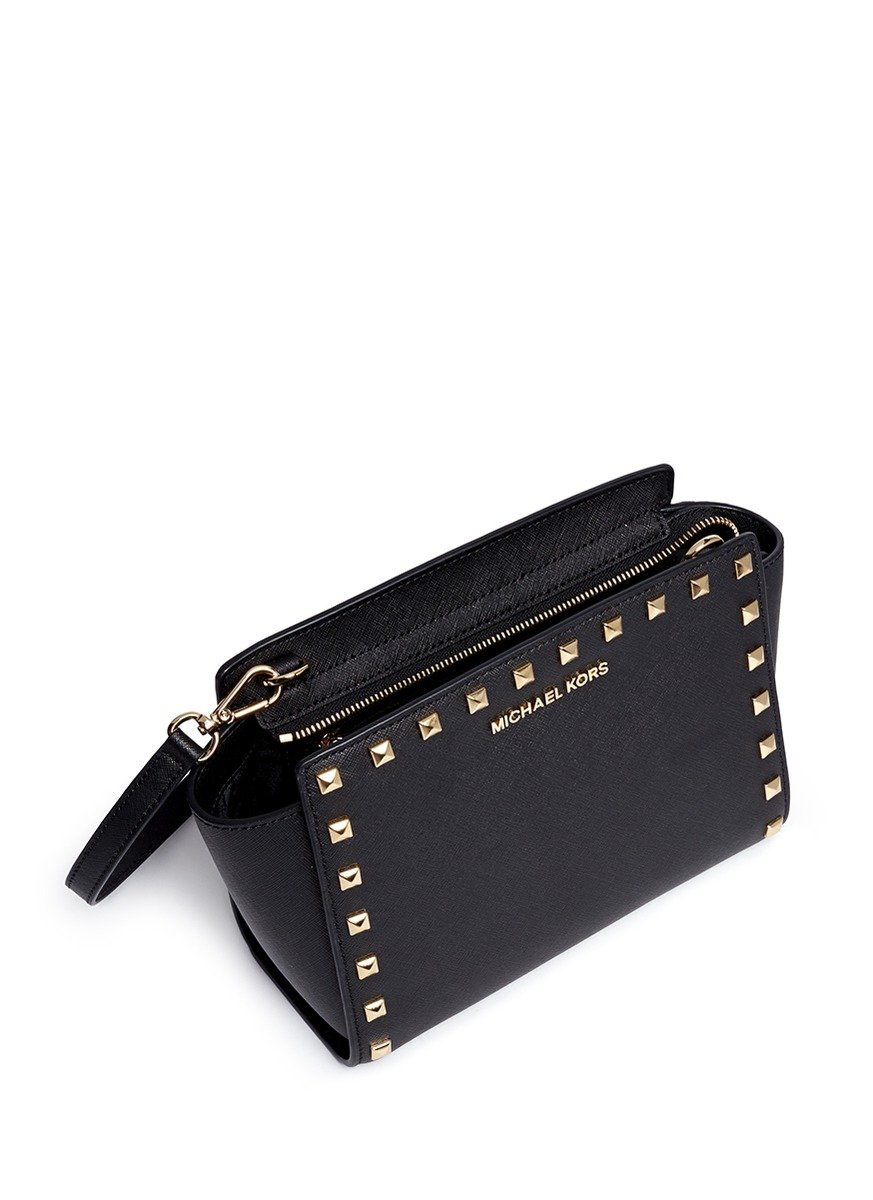 michael kors selma studded crossbody