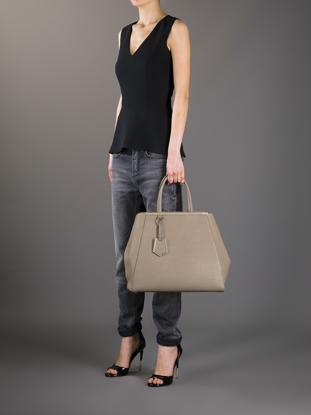 Fendi 2jours Large Tote in Brown - Lyst