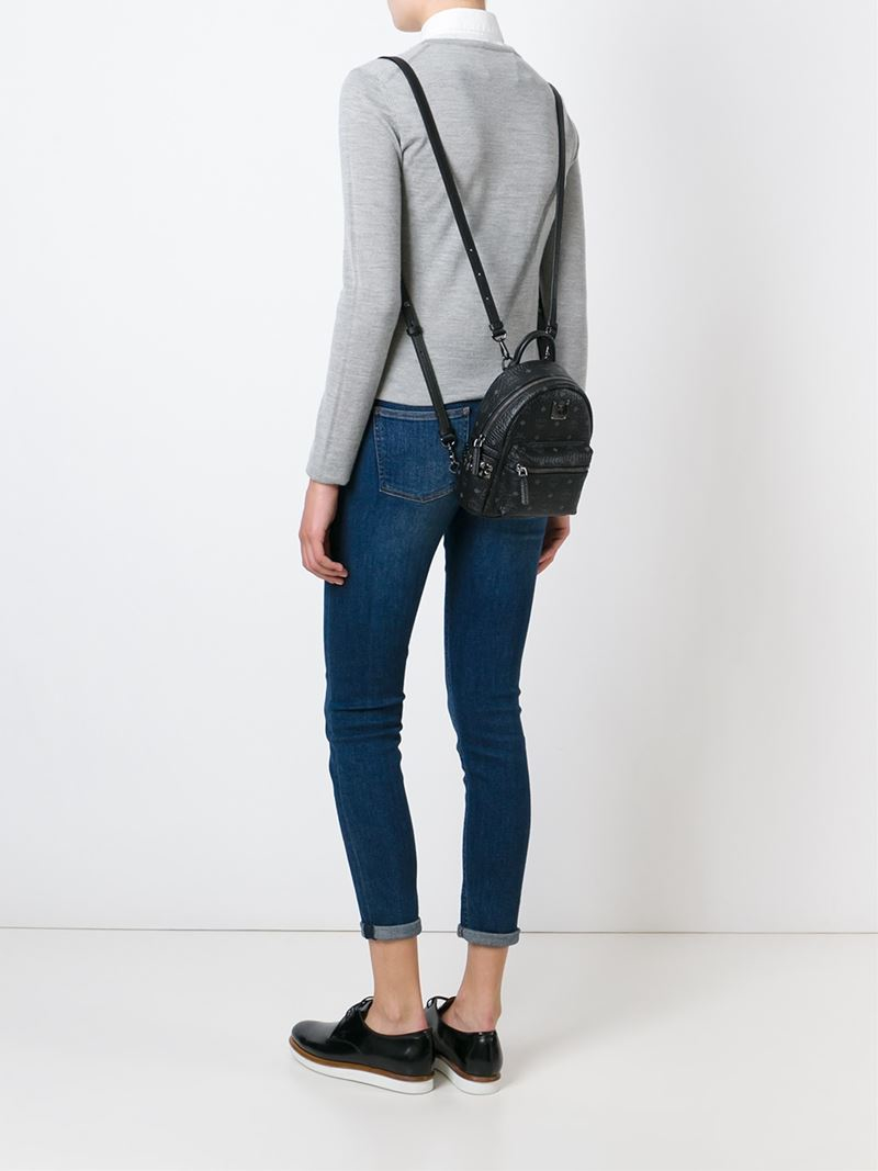 mcm mini stark backpack