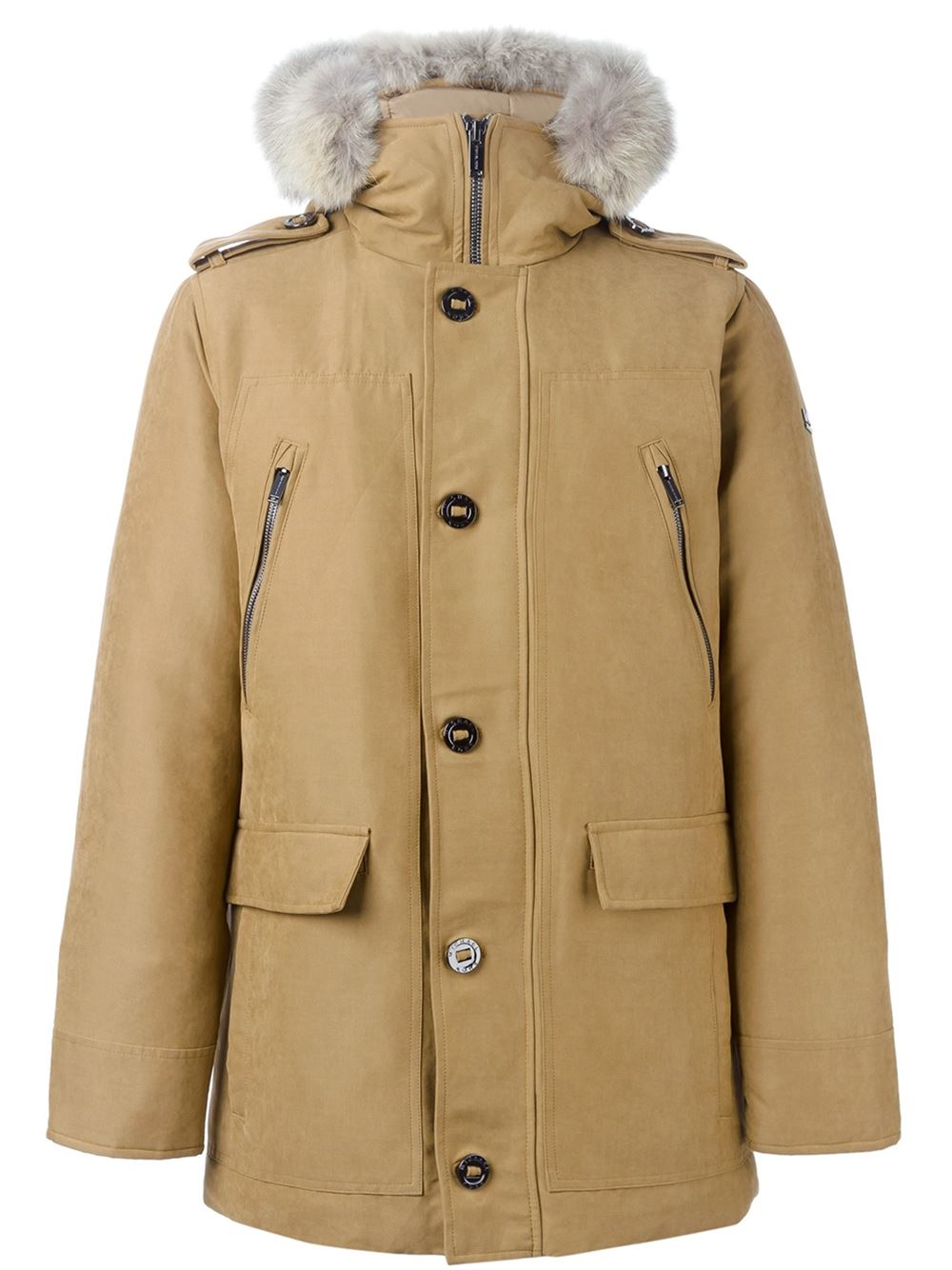 Lyst Michael Kors Padded Parka in Natural for Men