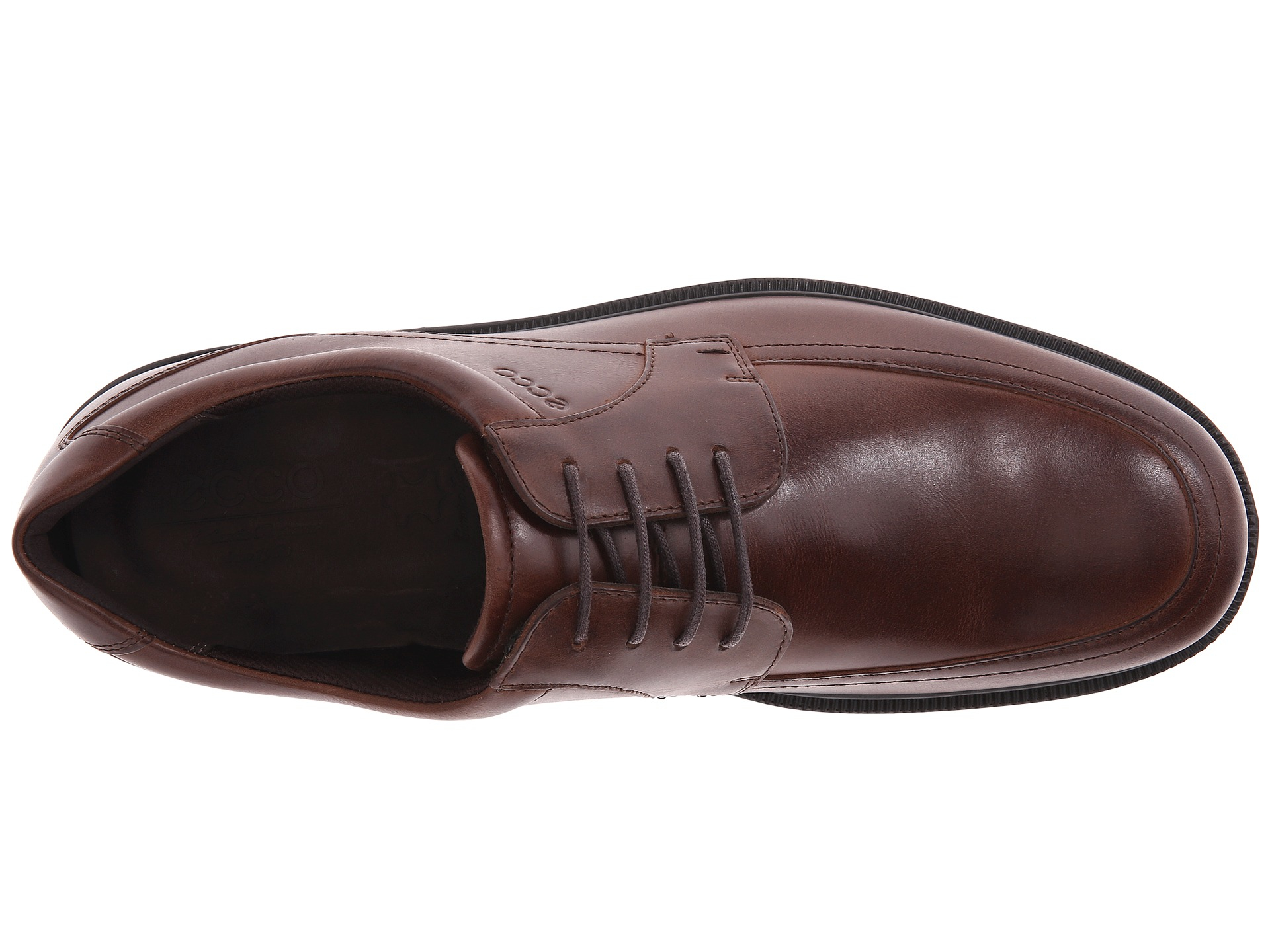 Leather Inglewood Tie in Cocoa Brown 