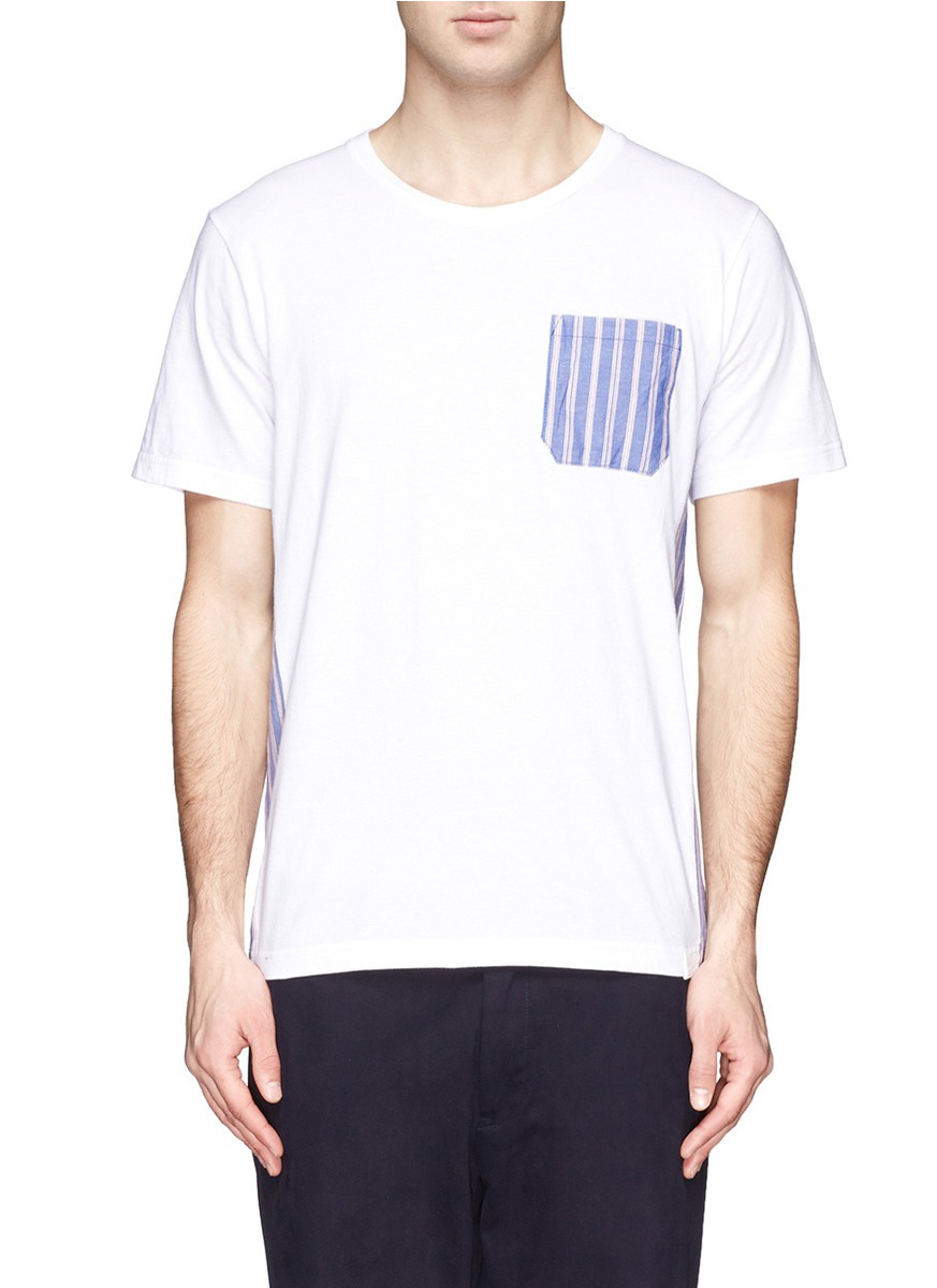 Download White Mountaineering Royal Oxford Stripe Chest Pocket And ...