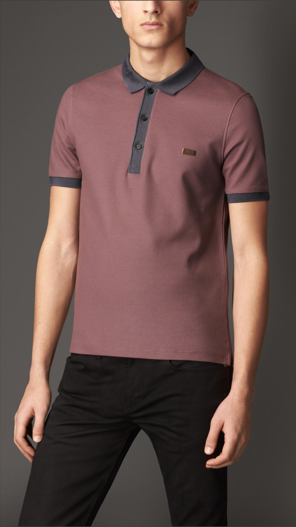 mercerised cotton polo shirts