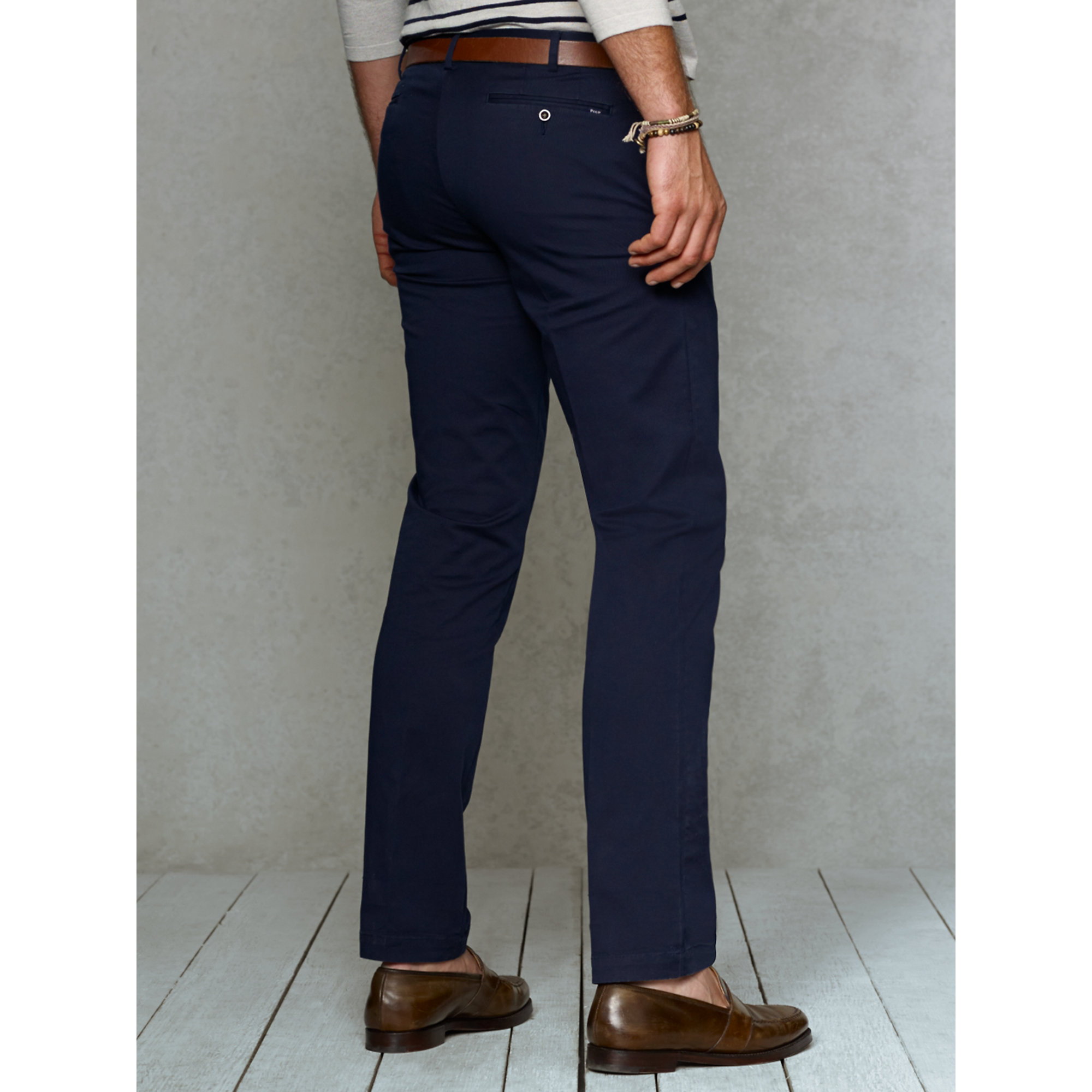 Polo Ralph Lauren Slim-fit Stretch-chino Pant in Blue for Men - Lyst