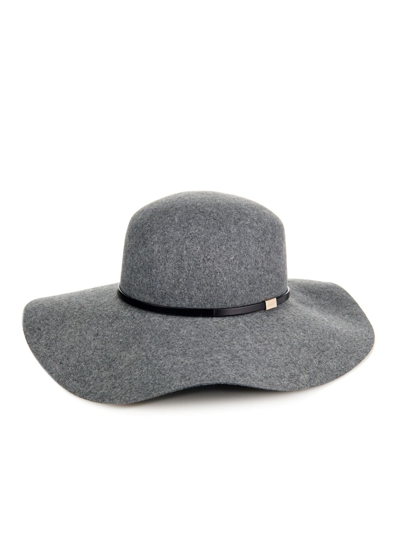 gray felt hat