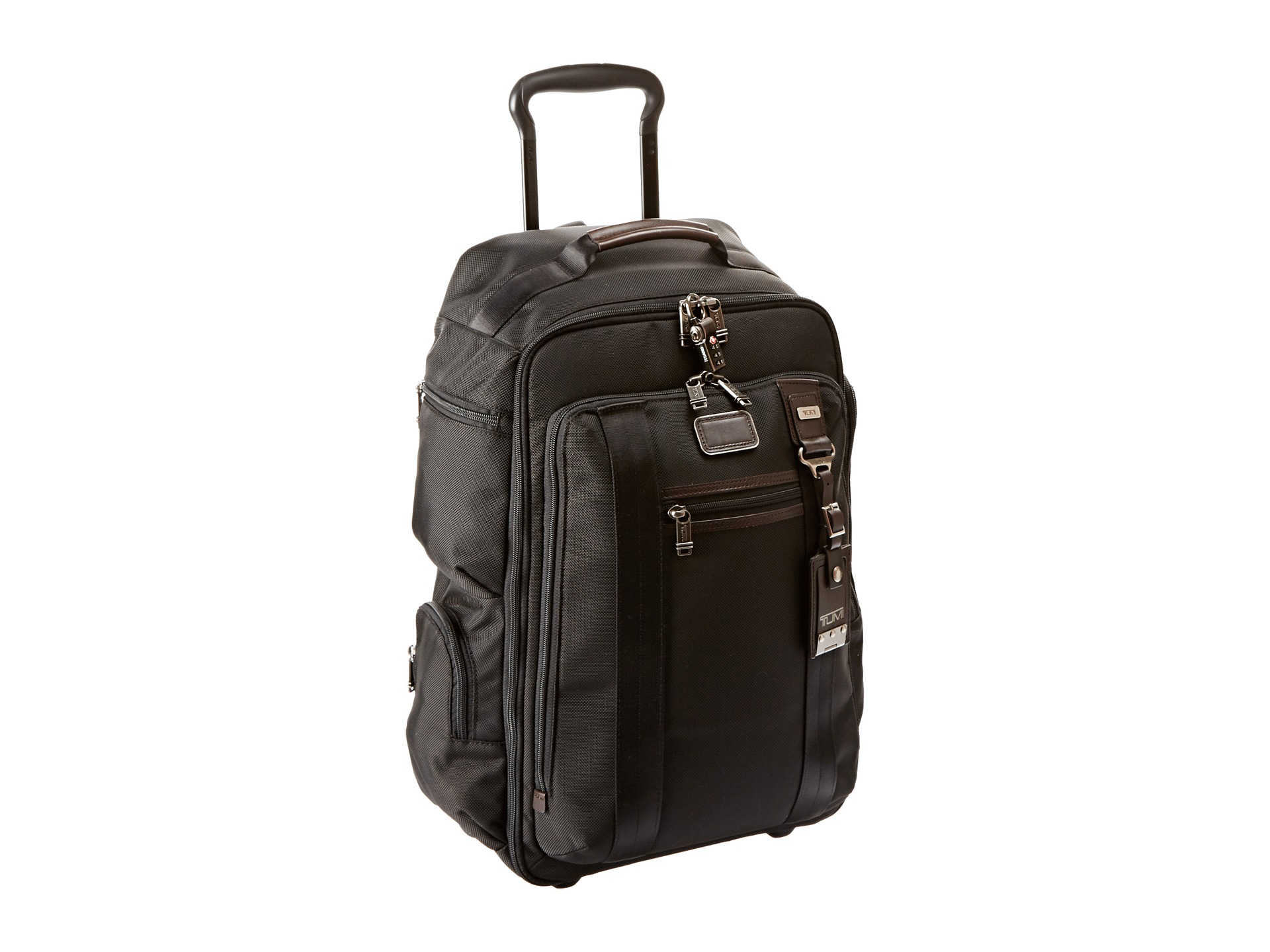【未使用品】Tumi Peterson Wheeled Backpack Tumi Alpha Bravo Peterson Wheeled Backpack, Hickory, One