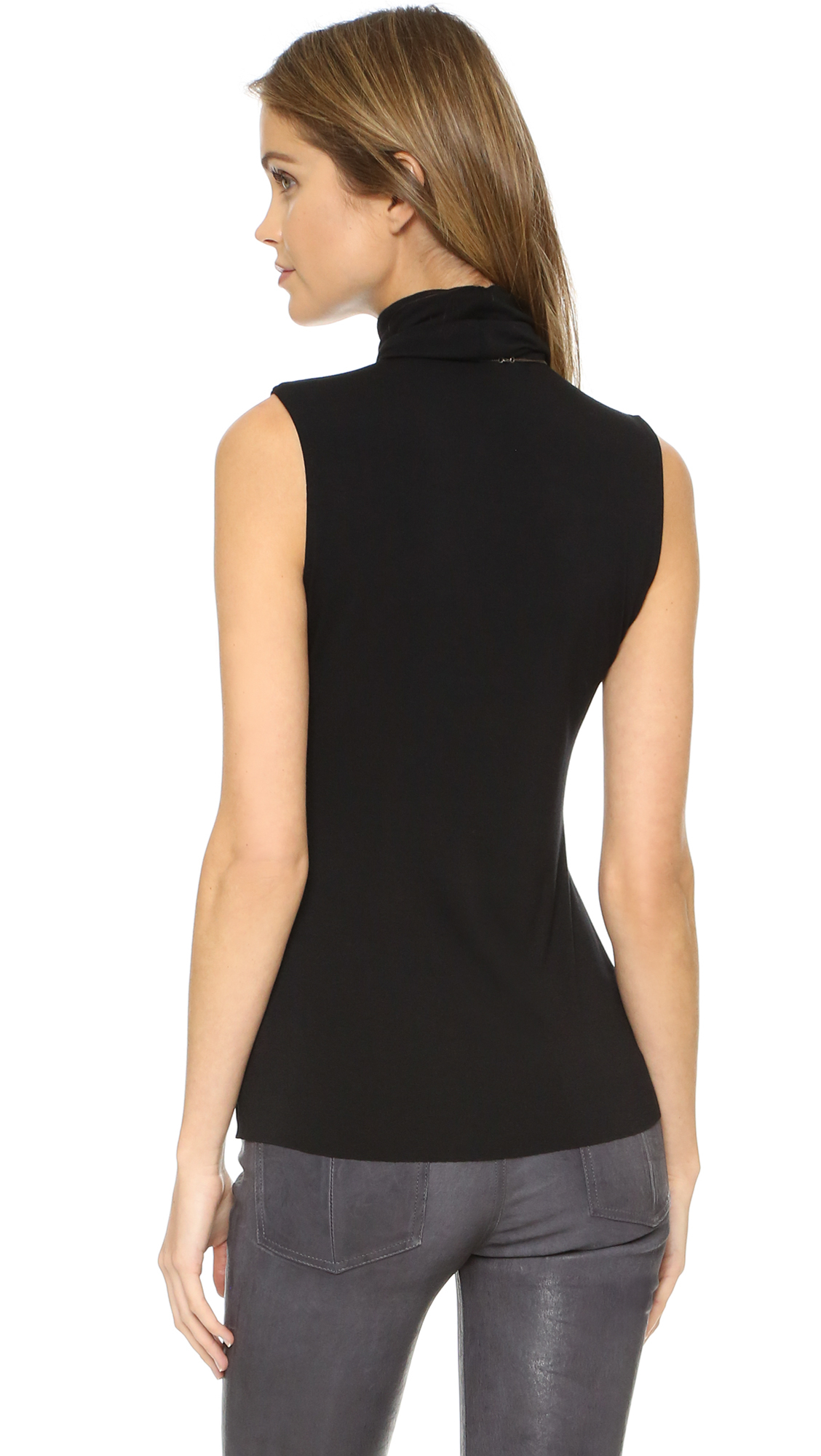 Bailey 44 Womens Tippi Sleeveless Turtleneck Top