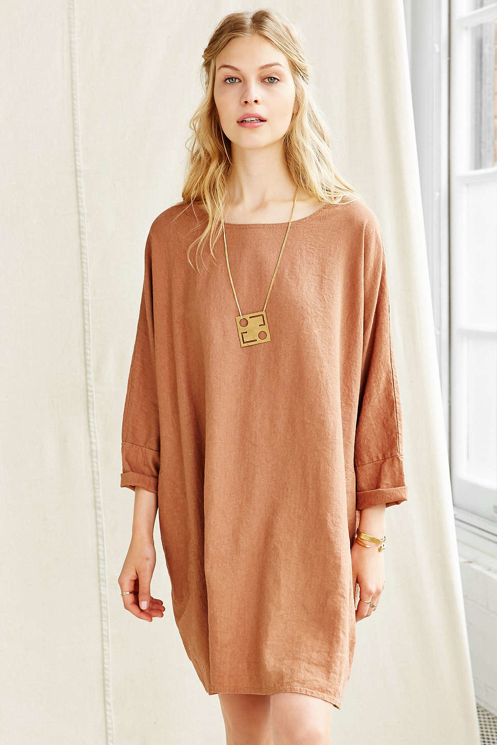 linen sack dress
