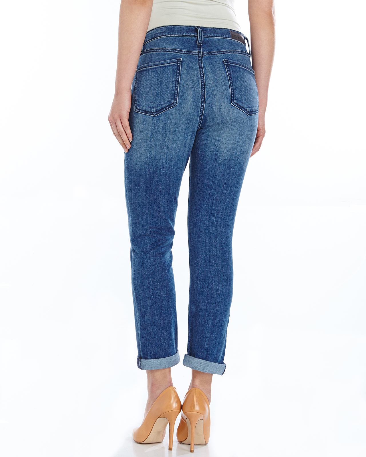 DKNY Soho Skinny Crop Jeans in Blue - Lyst