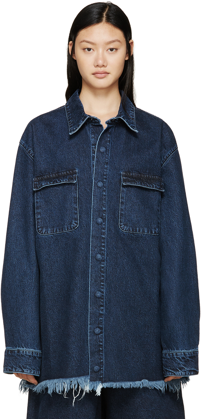 marques almeida denim top