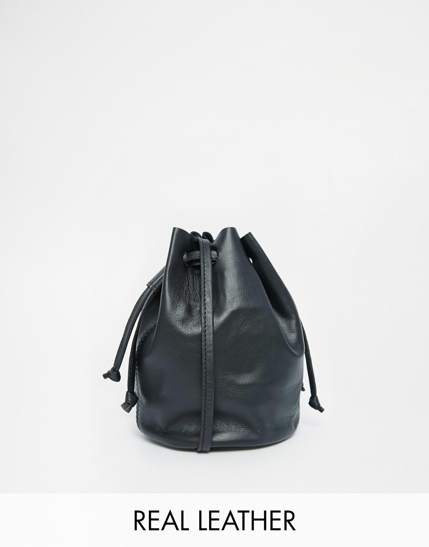 asos leather cross body bag