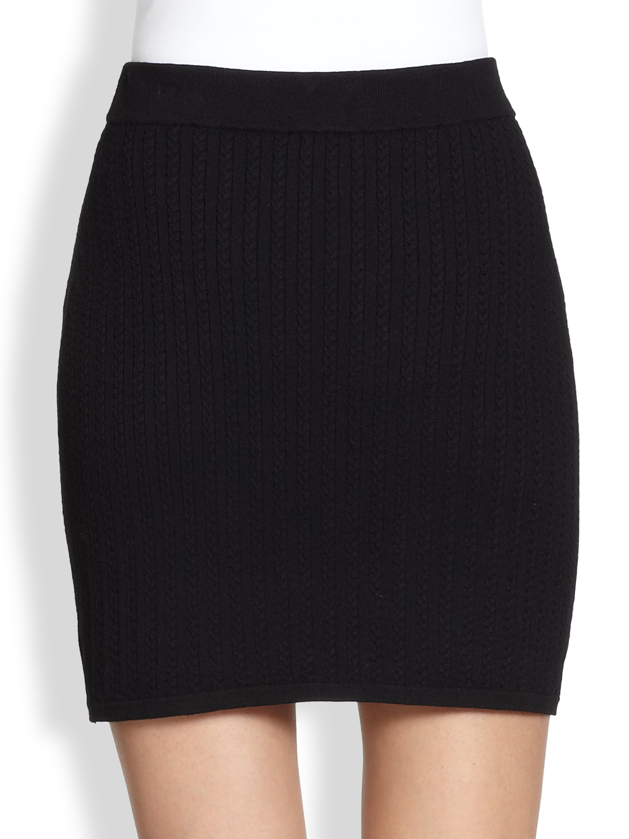 ribbed mini skirt