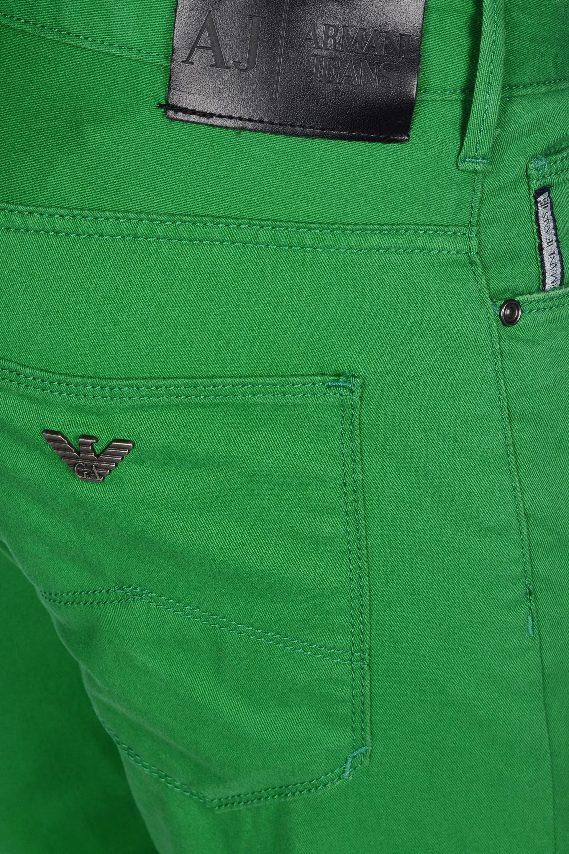 green armani jeans