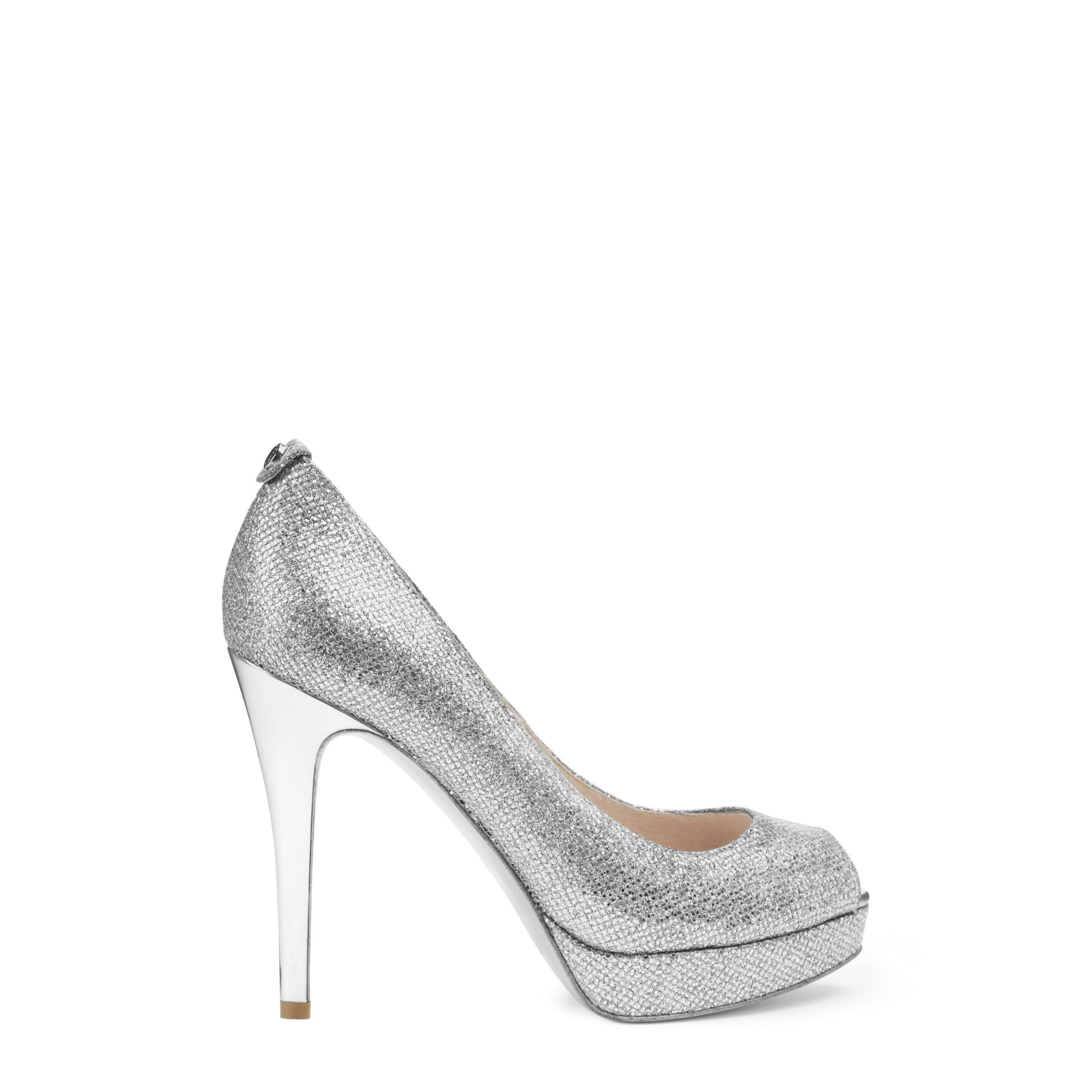 michael kors silver pumps