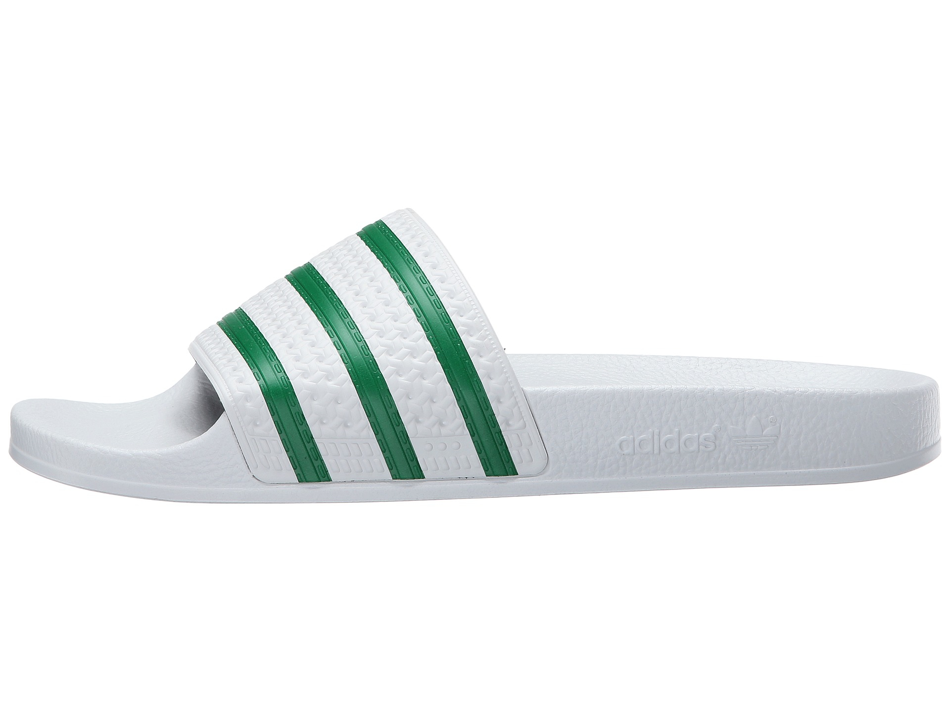 adidas adilette green white