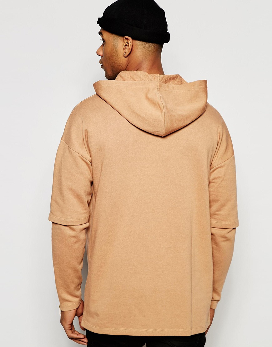 camel oversized hoodie