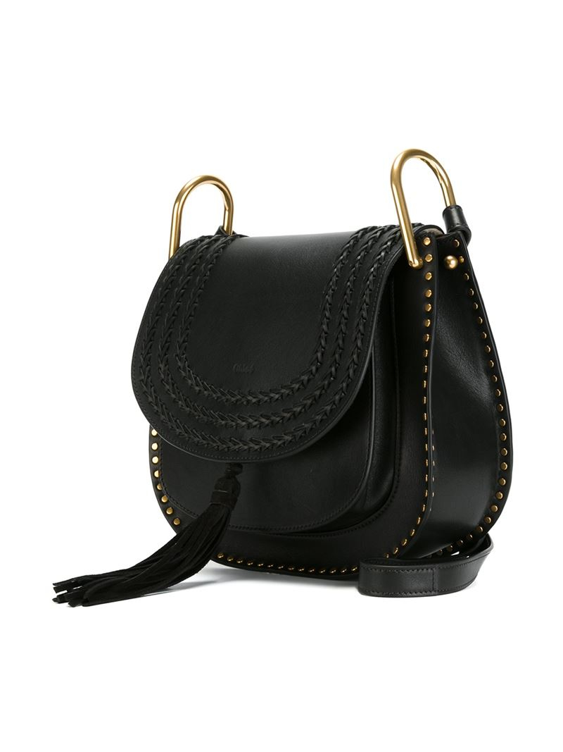 Chloé 'hudson' Shoulder Bag in Black | Lyst