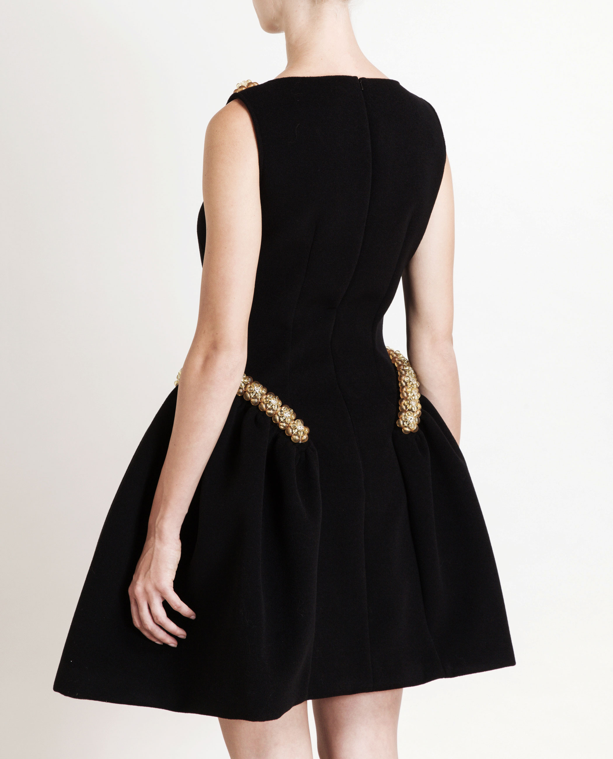 embellished black dress