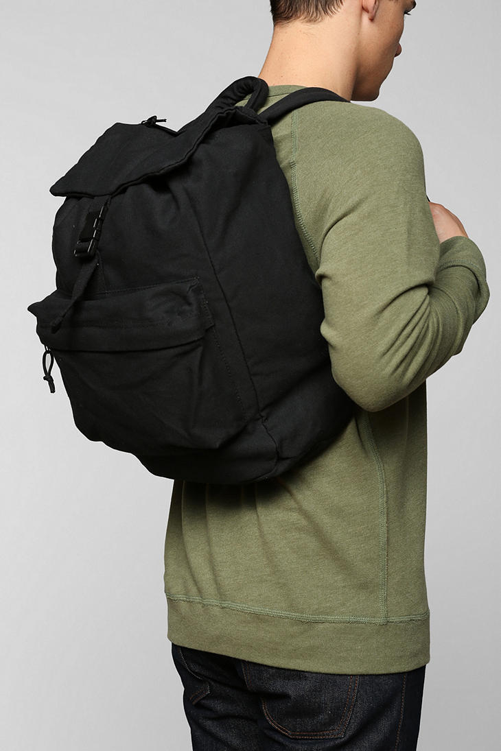 Urban Outfitters Rothco Black Canvas Backpack for Men