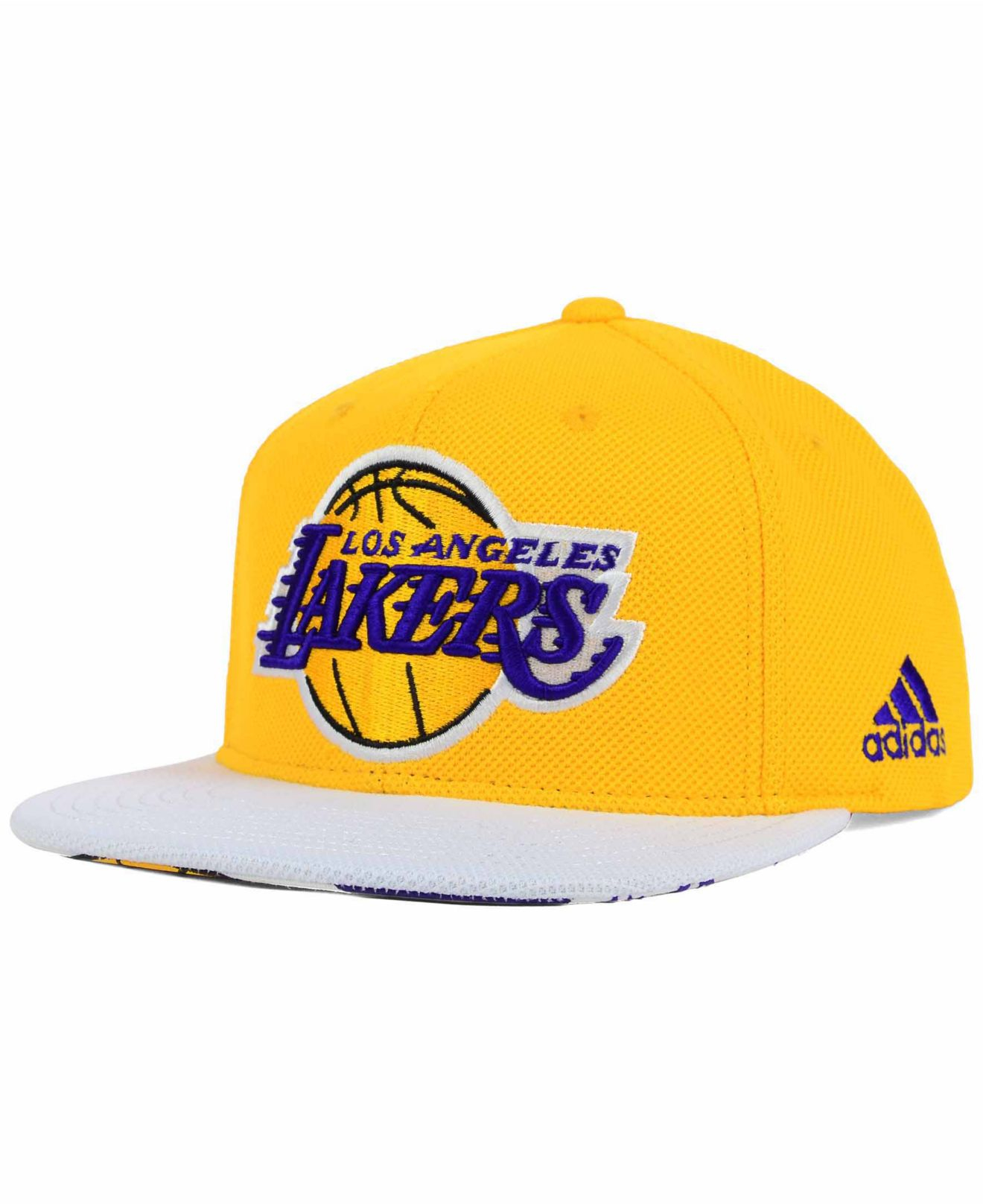 adidas Los Angeles Lakers 2015 Nba Draft Snapback Cap in Yellow for Men