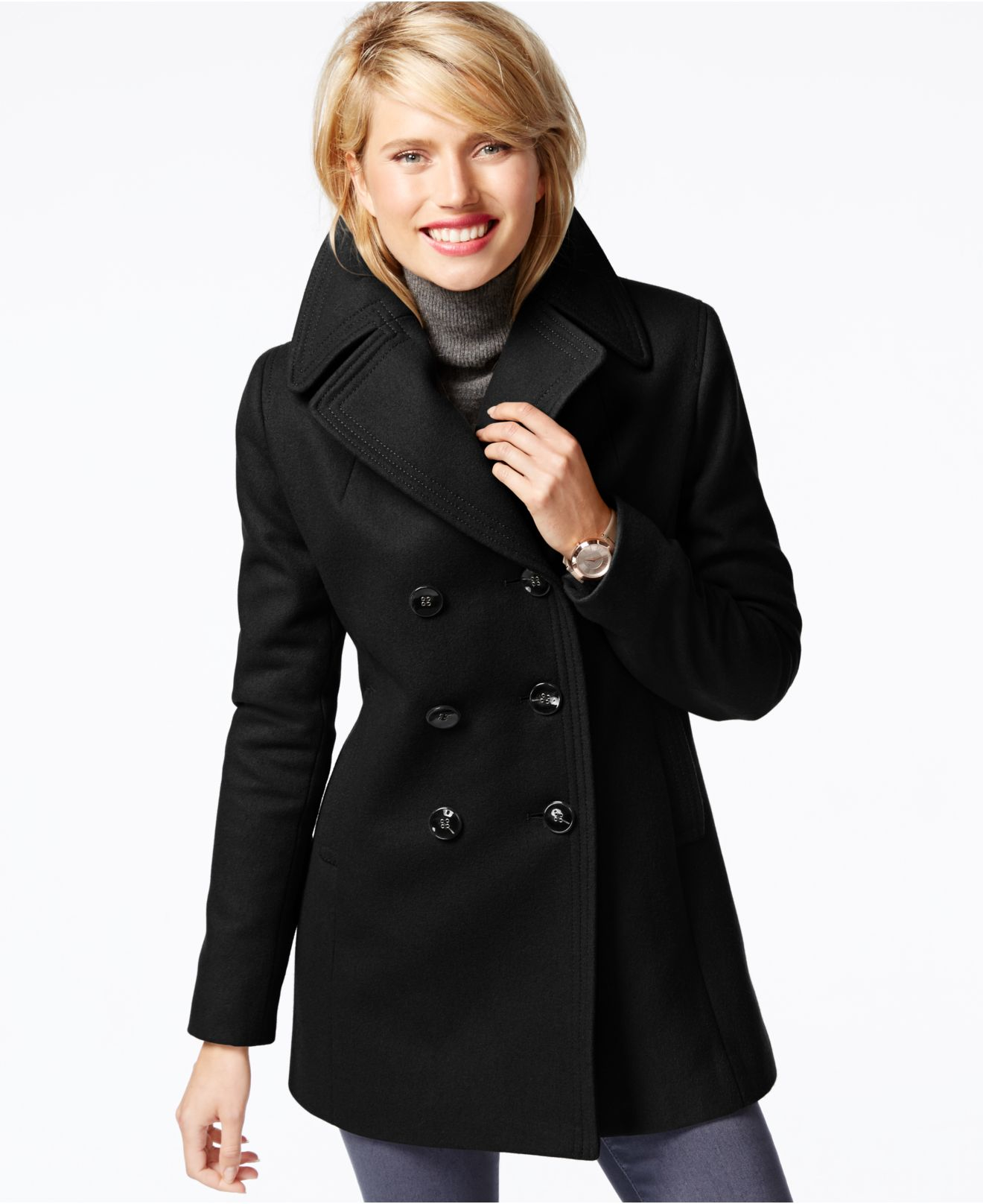 Women's double breasted peacoat Clearance