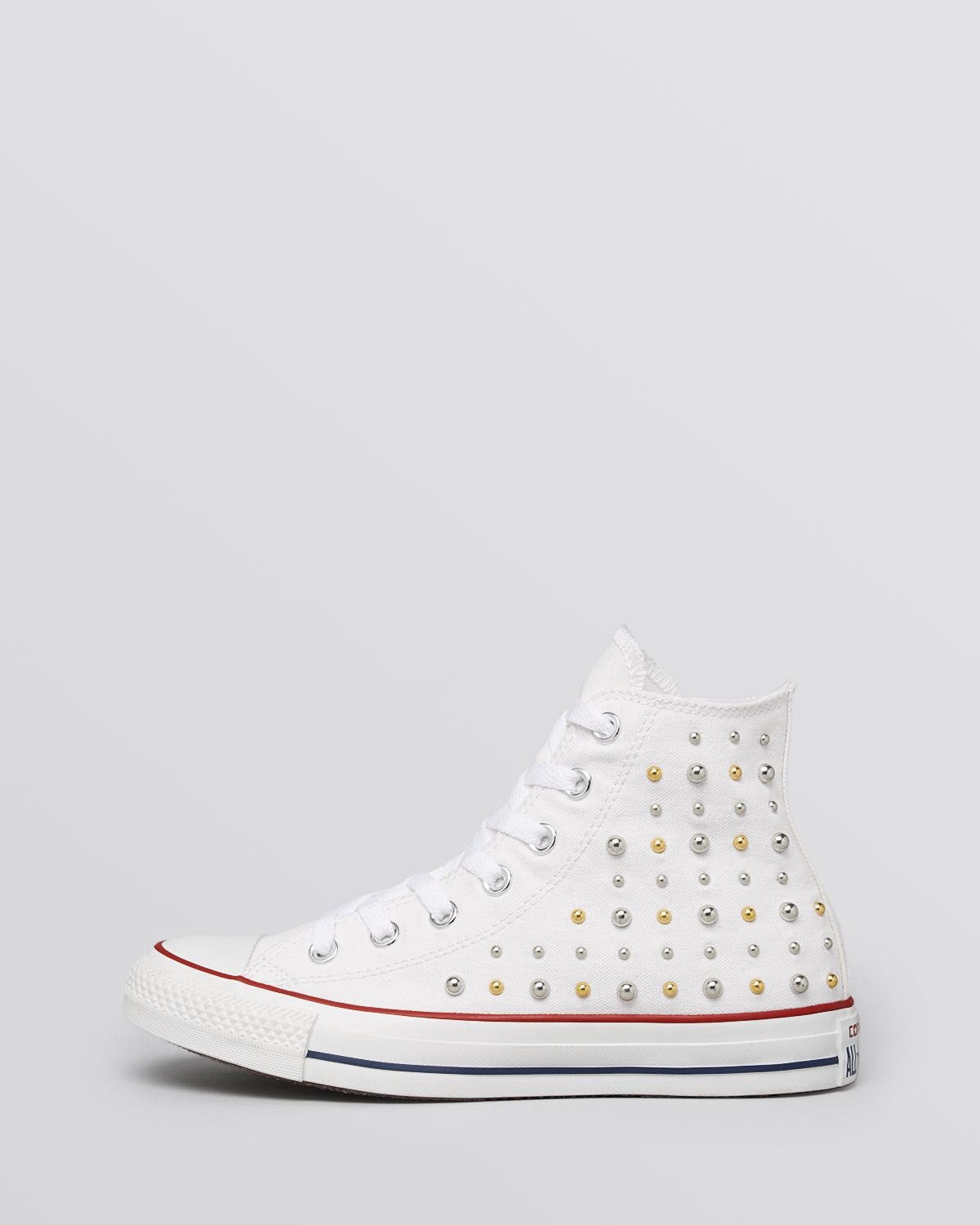 studded converse white 