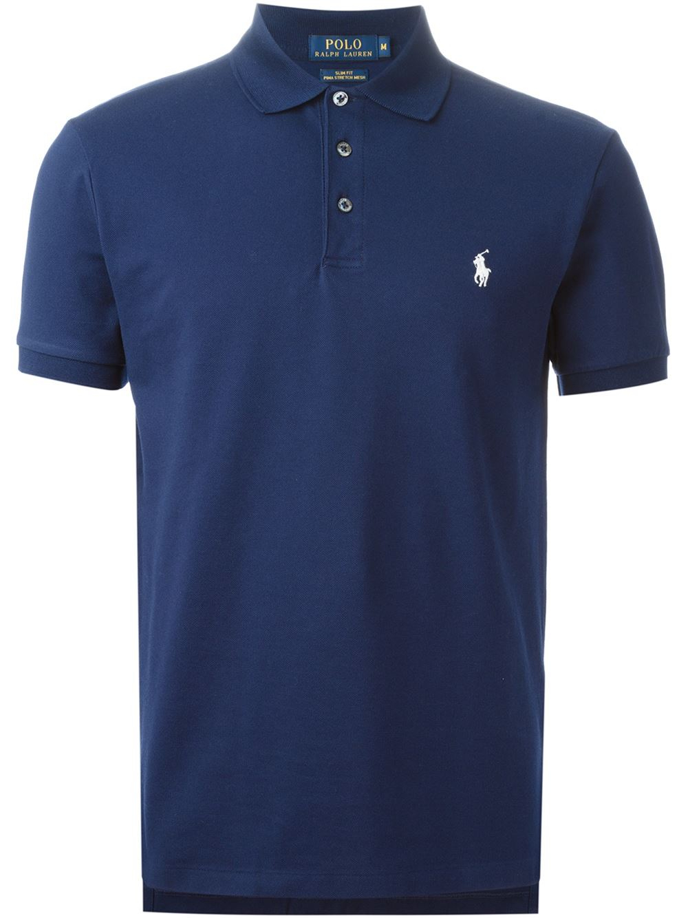 Polo Ralph Lauren Cotton Embroidered Logo Polo Shirt in Blue for Men - Lyst