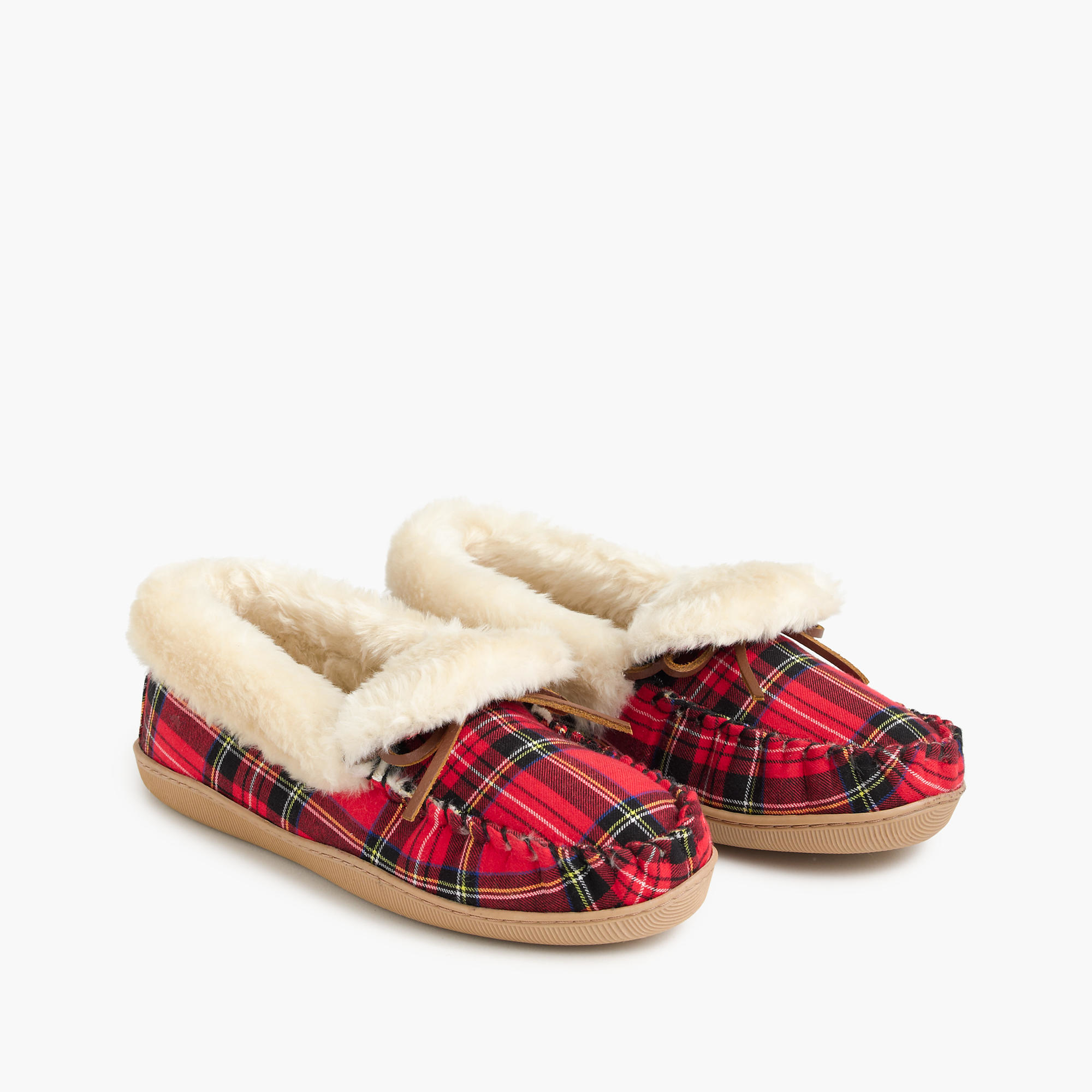Slippers Womens Red And Black Plaid Moccasins Ll Bean Womens