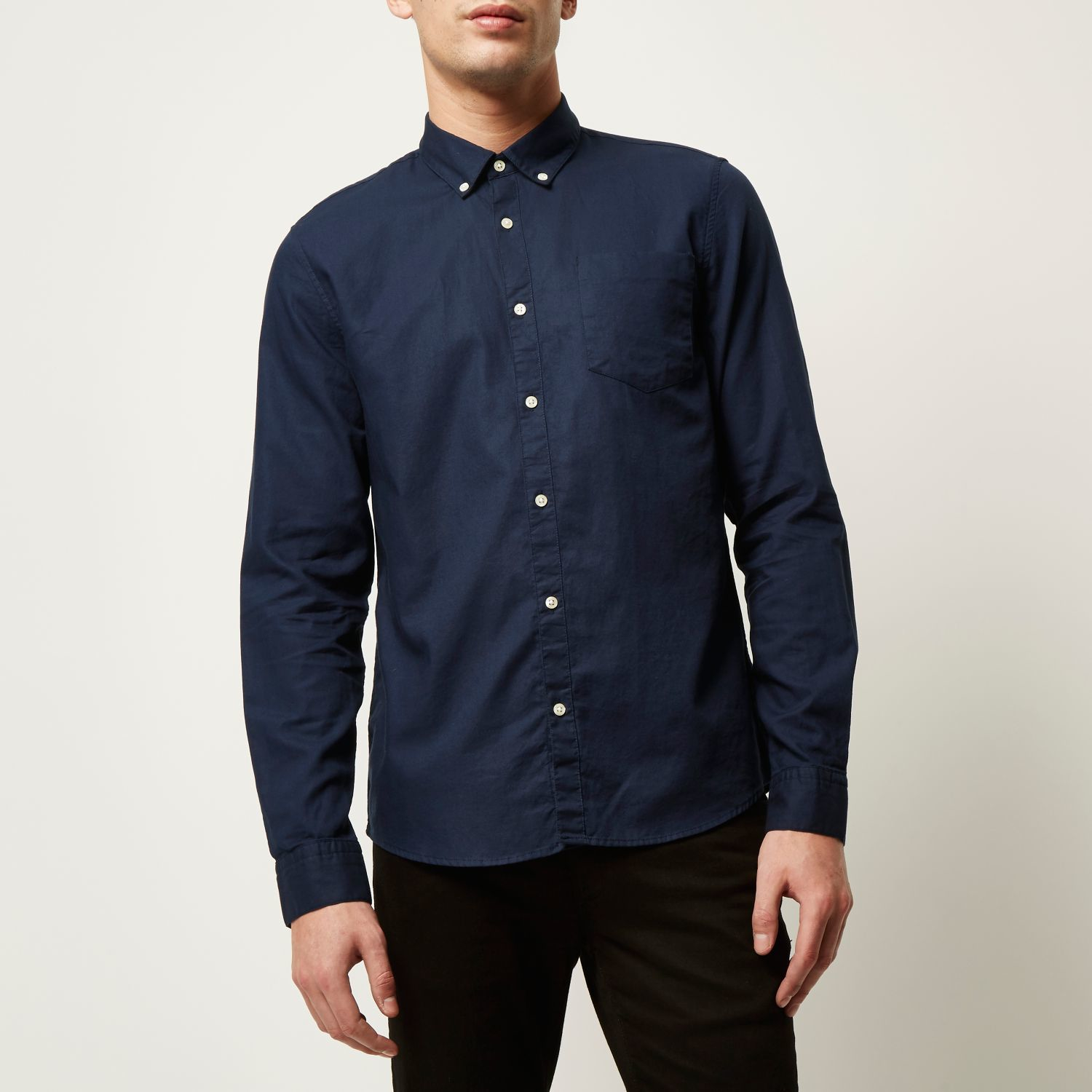 navy oxford shirt