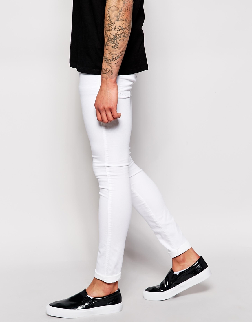 white spray on jeans mens