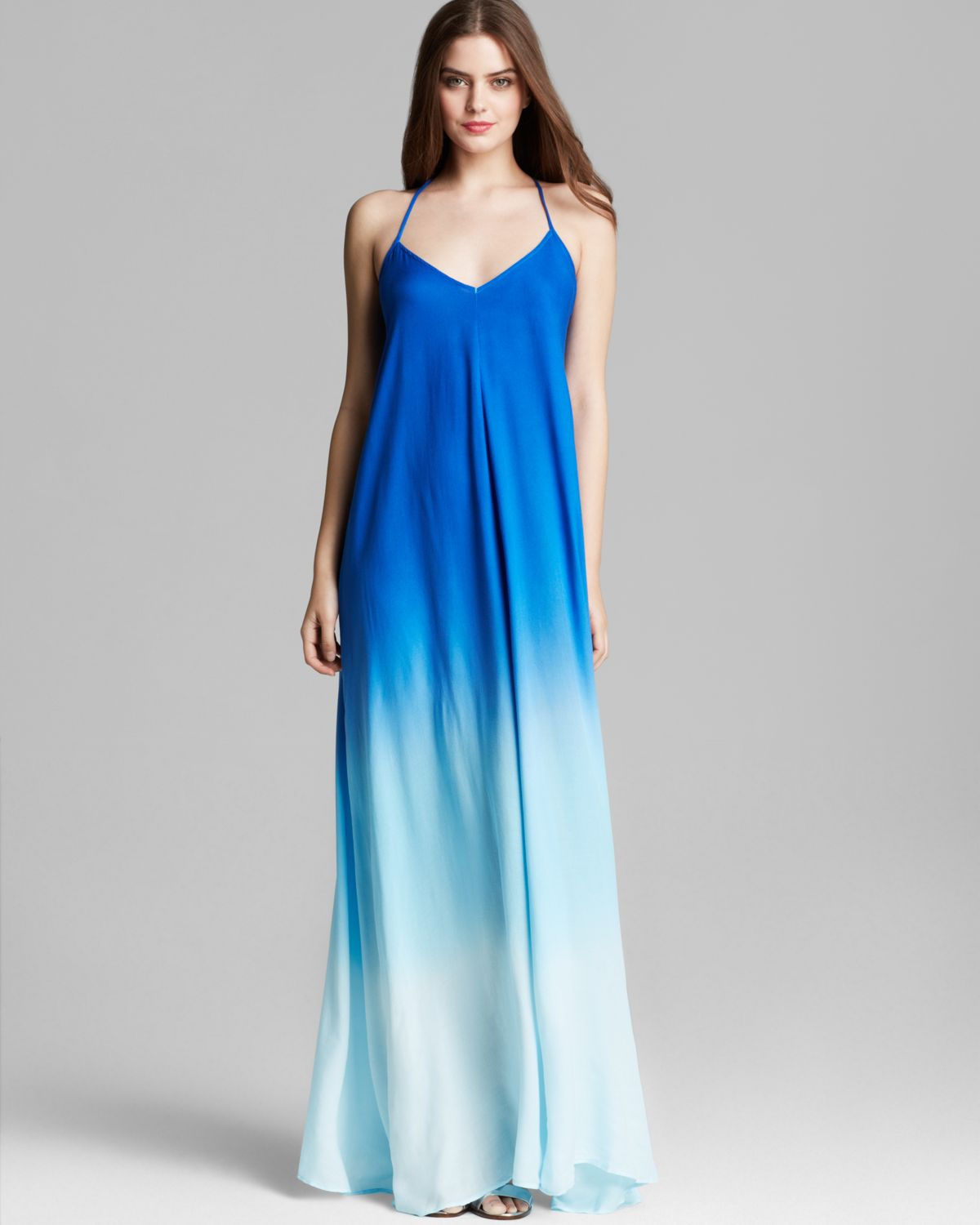 blue ombre maxi dress
