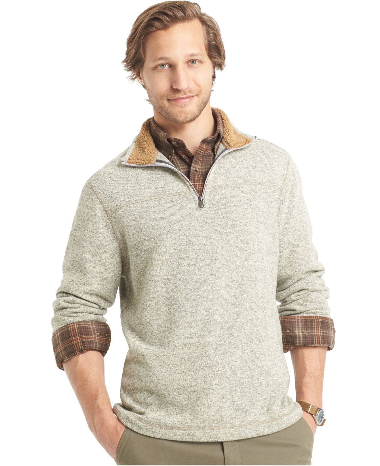 big and tall sherpa pullover