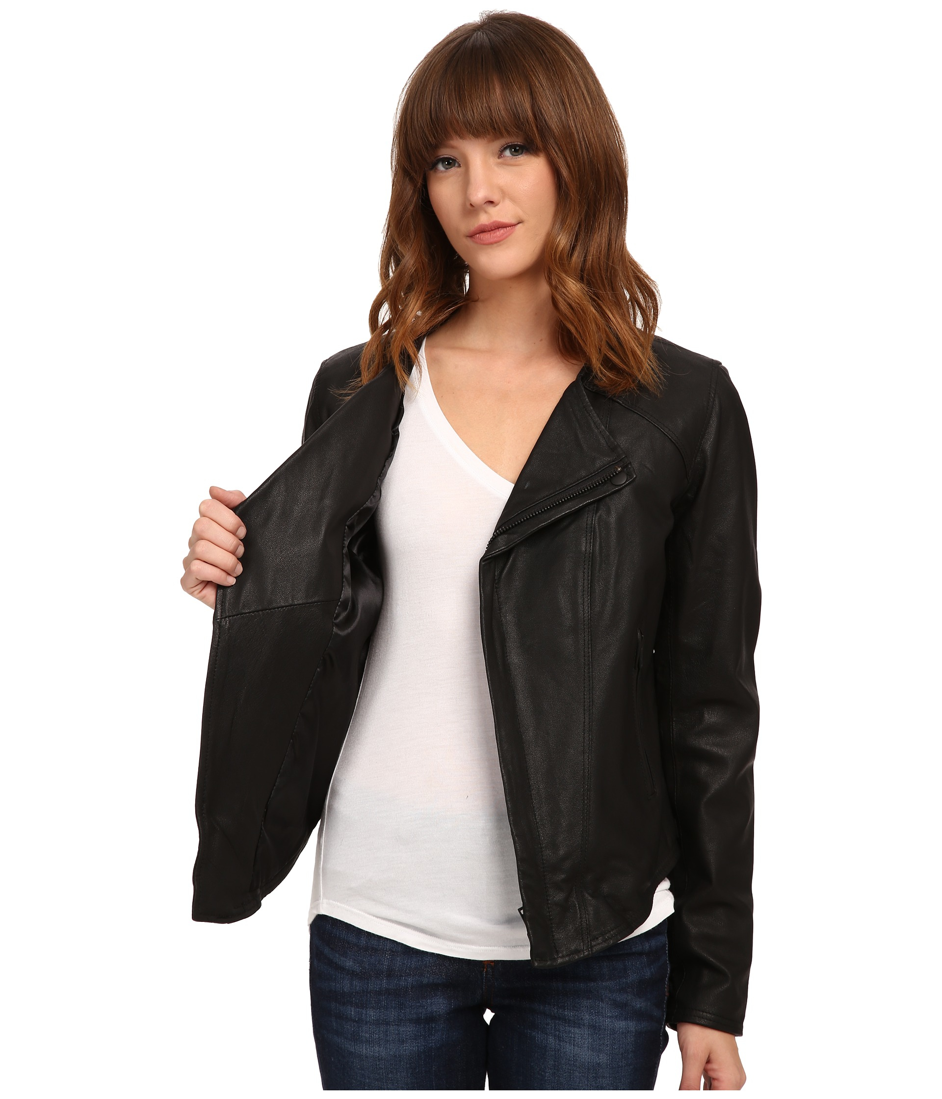 volcom leather jacket