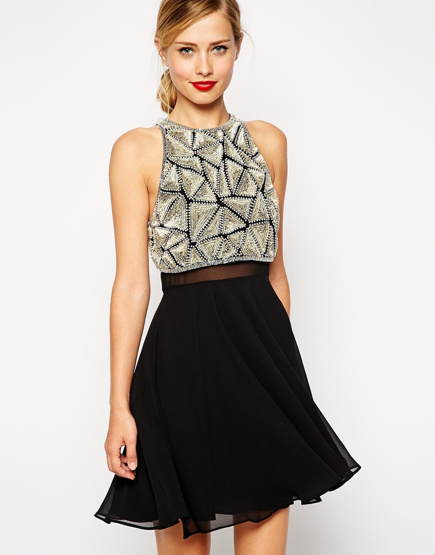 crop top skater dress